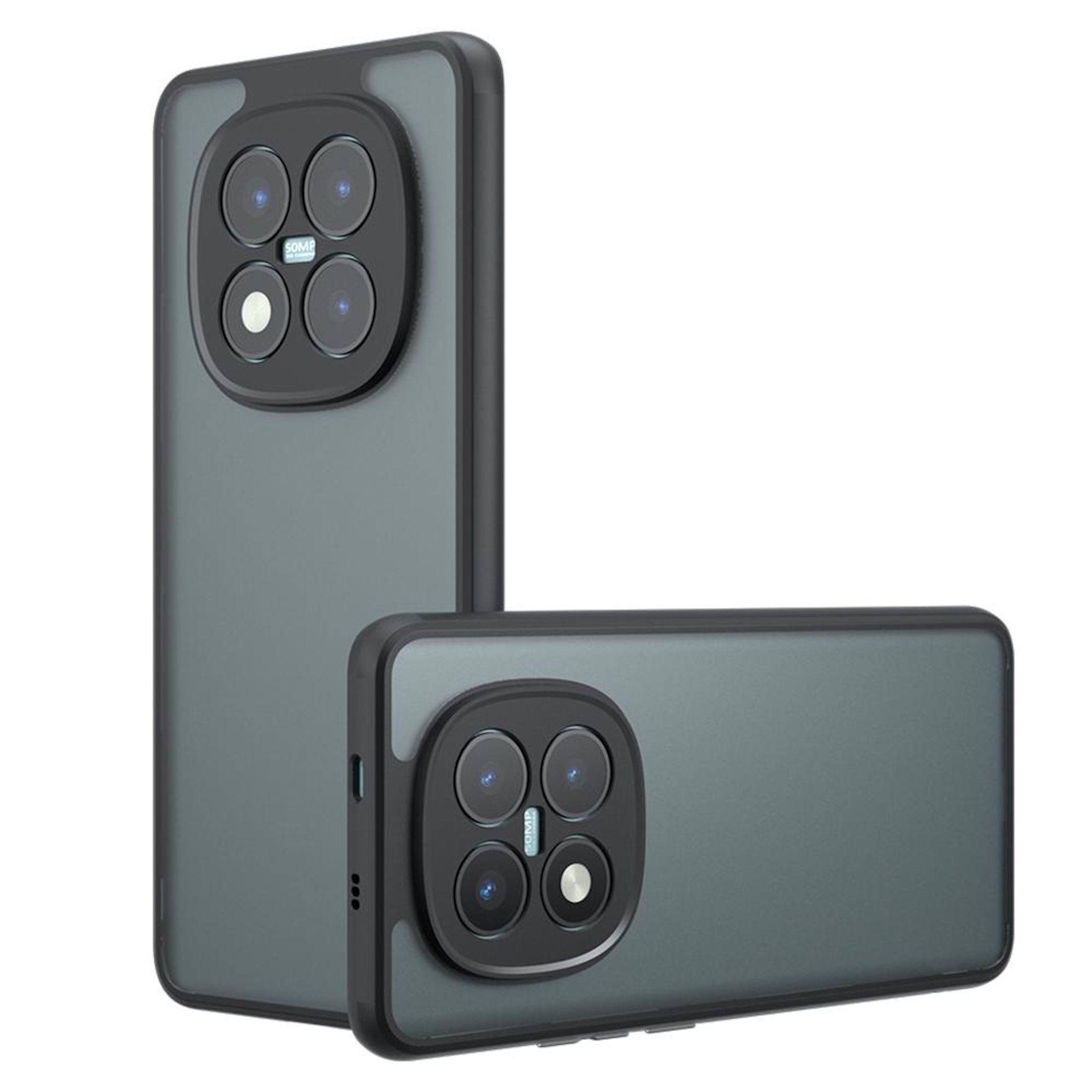 Wigento Handyhülle Für Xiaomi Redmi Note 15 Pro Plus 5G Armor Hybrid Schutz Hülle Schwarz, Stoßschutz, griffige Oberfläche