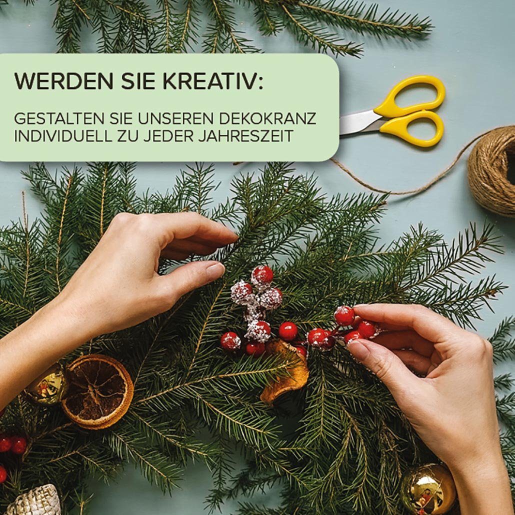 Kobolo Kerzenhalter Dekoschale Adventskranz rund aus günstig online kaufen