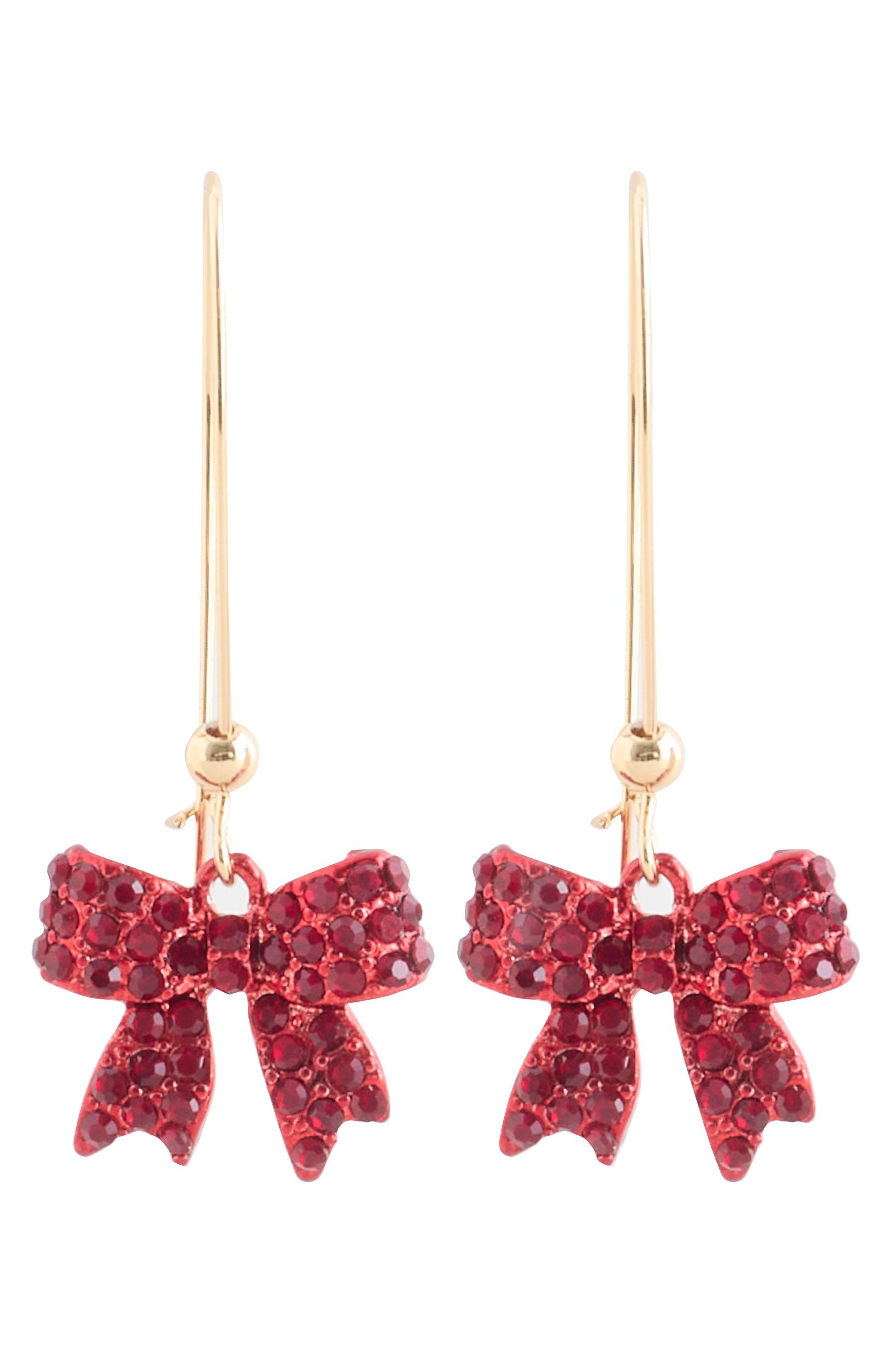 Next Paar Ohrhänger Weihnachtliche Ohrringe zum Durchstecken Schleife (1-tl günstig online kaufen