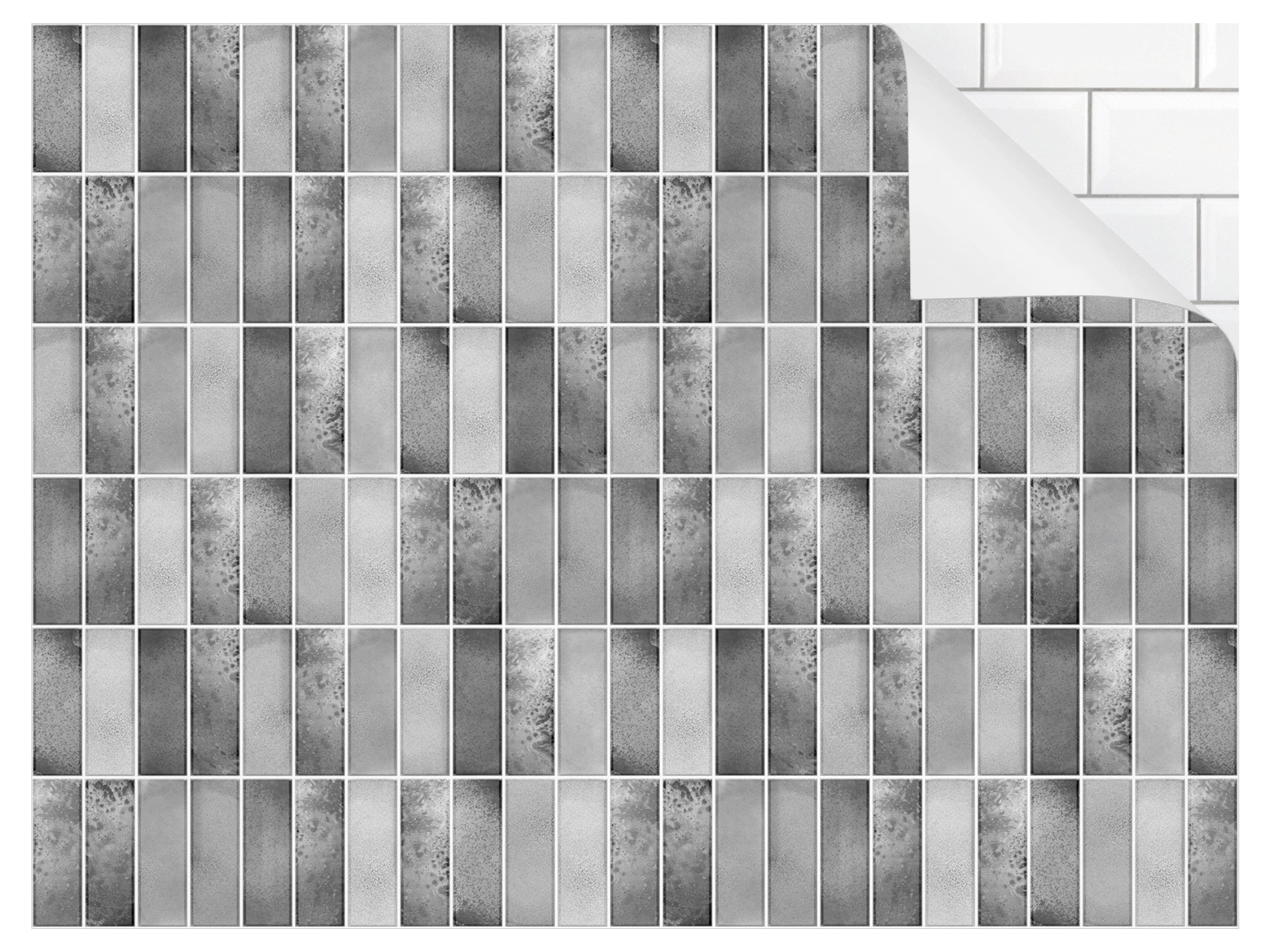 Bilderdepot24 Badrückwand grau fugenlose Wandverkleidung Bad günstig online kaufen