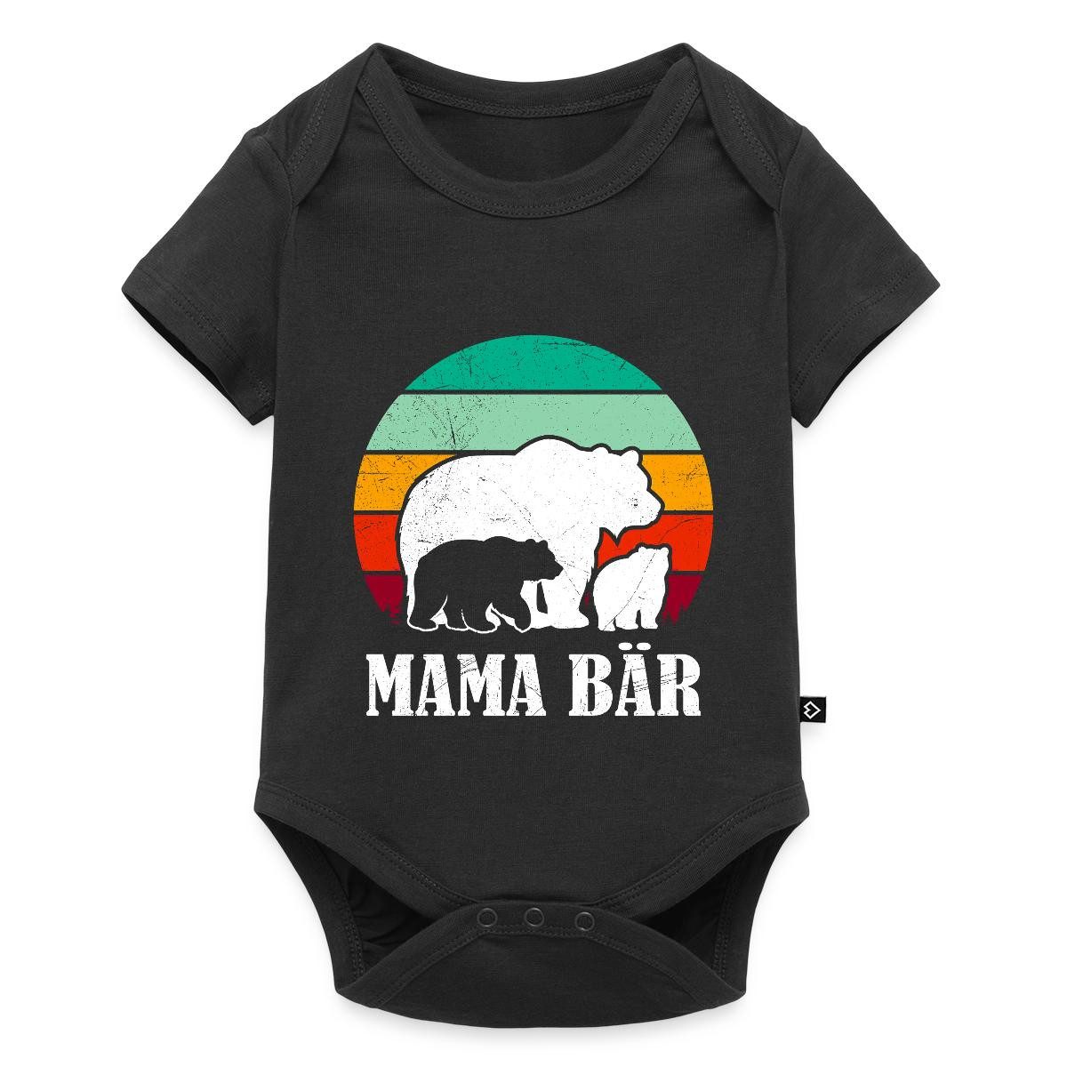 Kurzarmbody Mama Bär, Bärenfamilie Mutter Kurzarm Tages Baby Body
