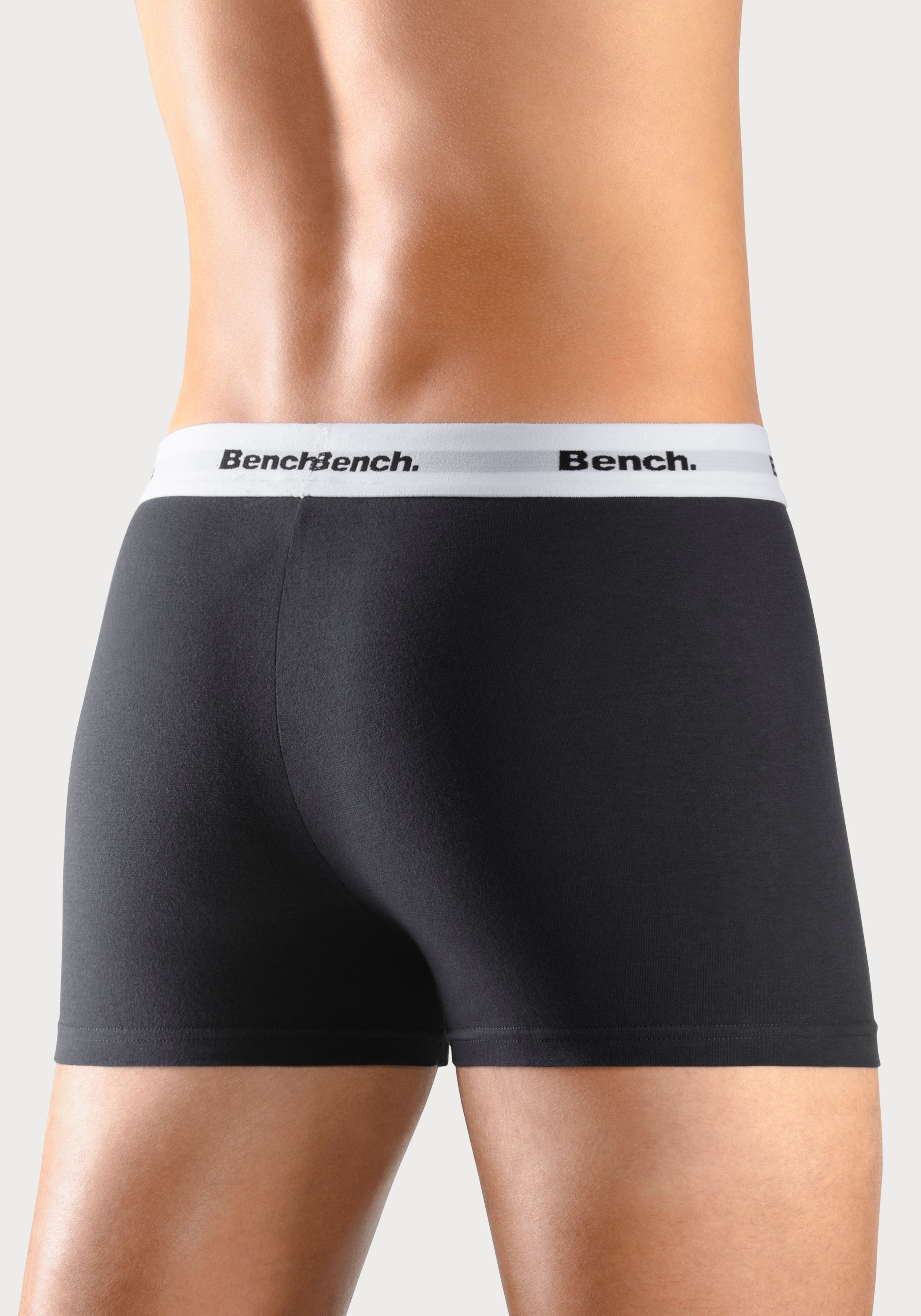 Bench. Boxer Boxershorts für Herren (Packung, 4-St) Unterhosen mit kontrastfarbigem Bund – Bild 3 von 5