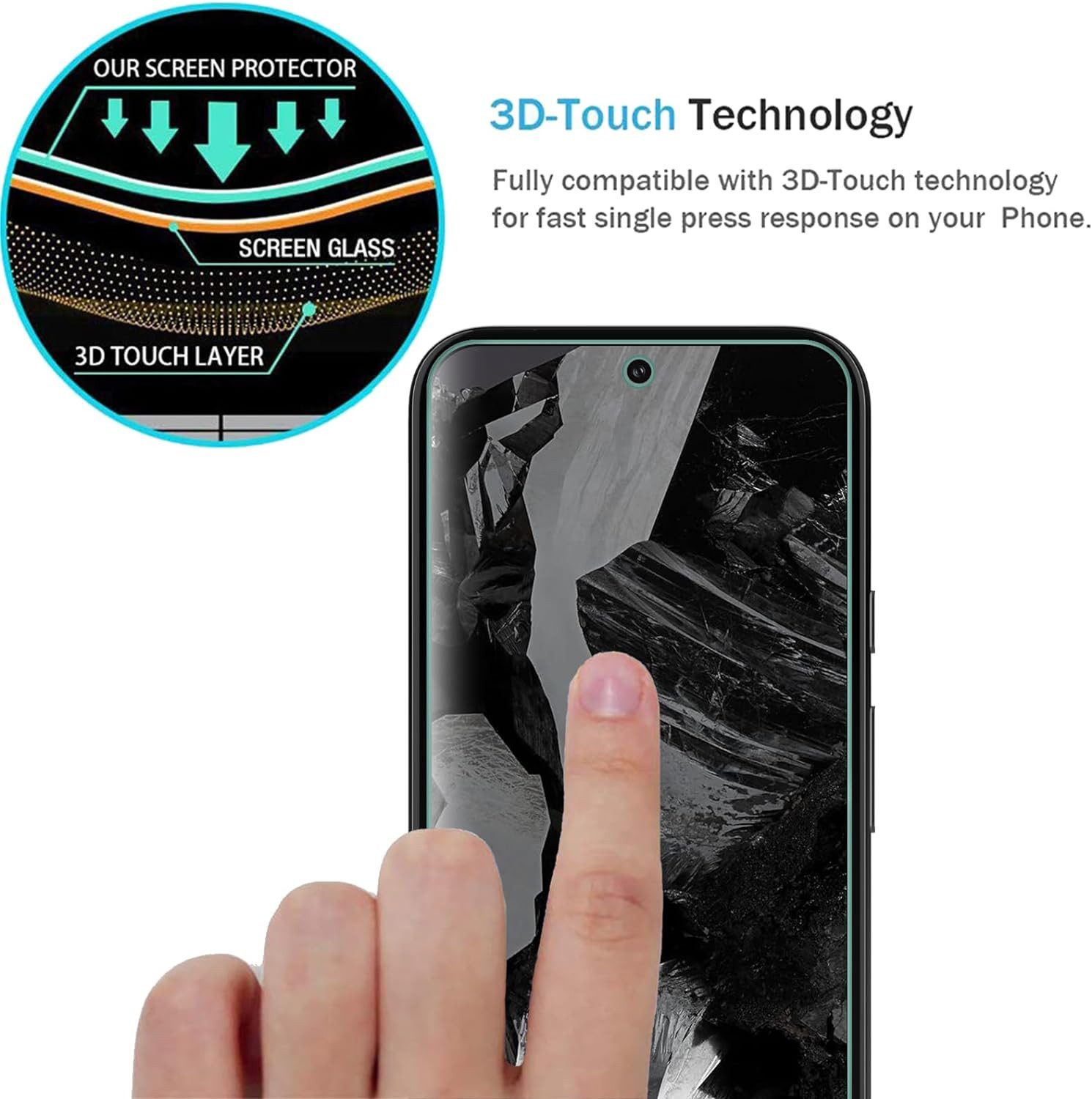 MSM Handyhülle Hülle + 2X Schutzglas für Google Pixel 8A Panzerfolie Full 9H