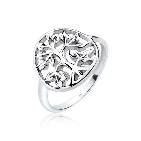 Elli Fingerring Lebensbaum Floral 925er Sterling Silber, Lebensbaum