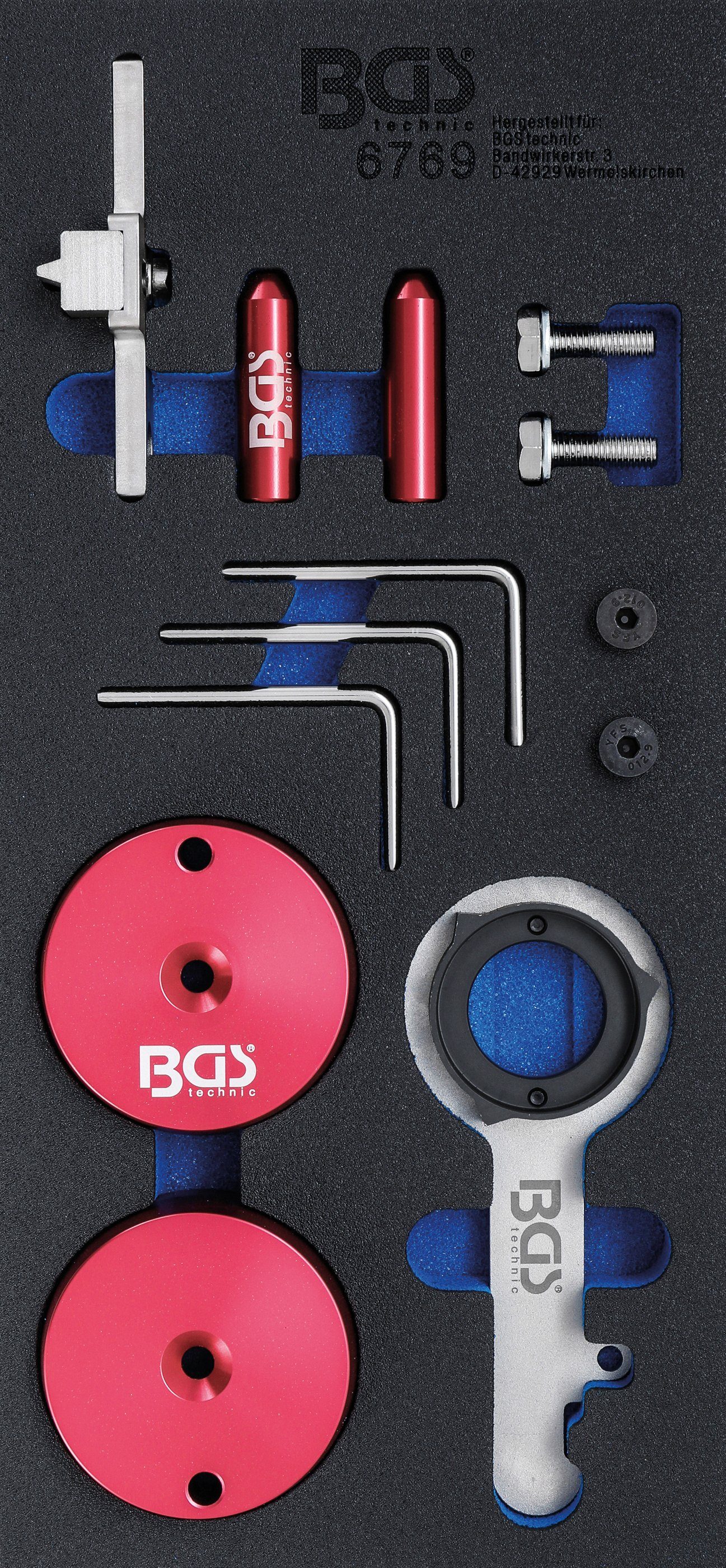 BGS Werkzeugset Werkstattwageneinlage 1/3: Motor-Einstellwerkzeug, für Ford  2.0TDCi EcoBlue