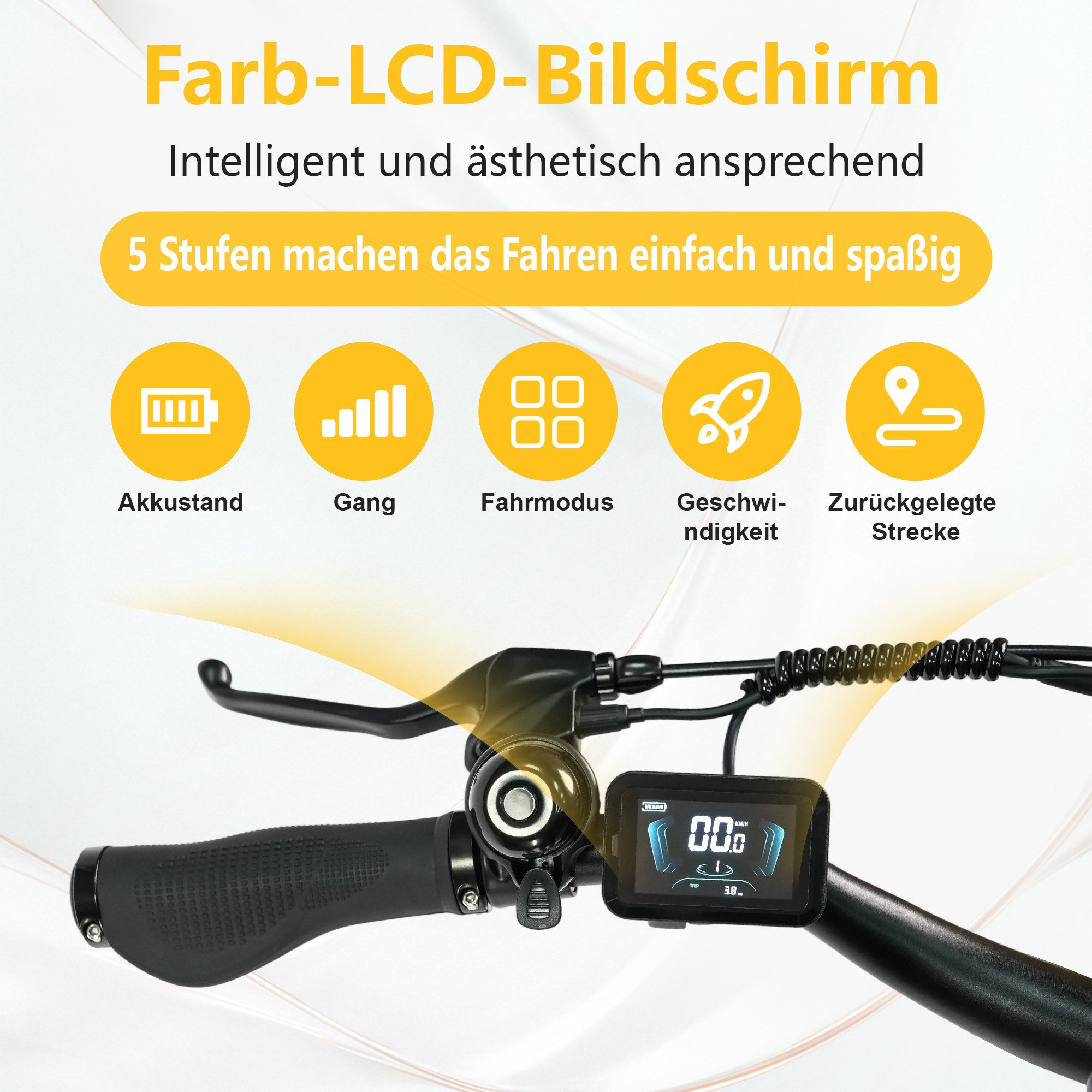 TTGO E-Bike Cityrad 28 Zoll, 55Nm, 650Wh, 150km, Elektrofahrrad für Damen und Herren, 7 Gang Shimano, Kettenschaltung, Heckmotor, 650 Wh, (Alu-Pedale, max. Bela – Bild 3 von 5
