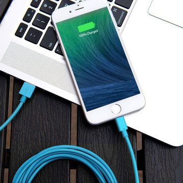 Quntis »3Pack 1m iPhone Ladekabel MFi Zertifiziert USB A auf Lightning Kabel« Blitz-Kabel, (100 cm), iPhone Kabel Set kompatibel mit iPhone