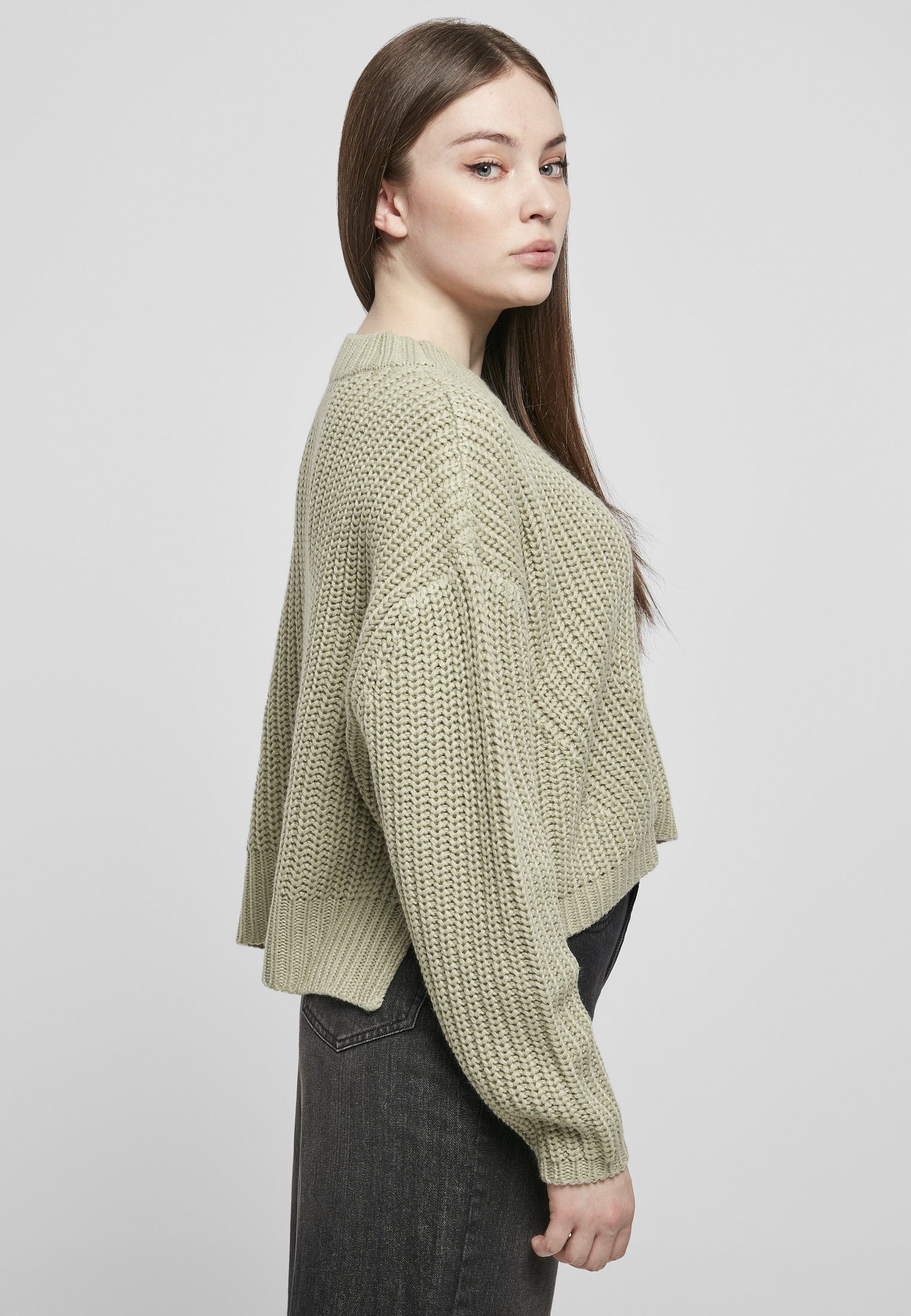 URBAN CLASSICS Kapuzenpullover Wide Oversize (1-tlg) softsalvia Sweater Damen Ladies