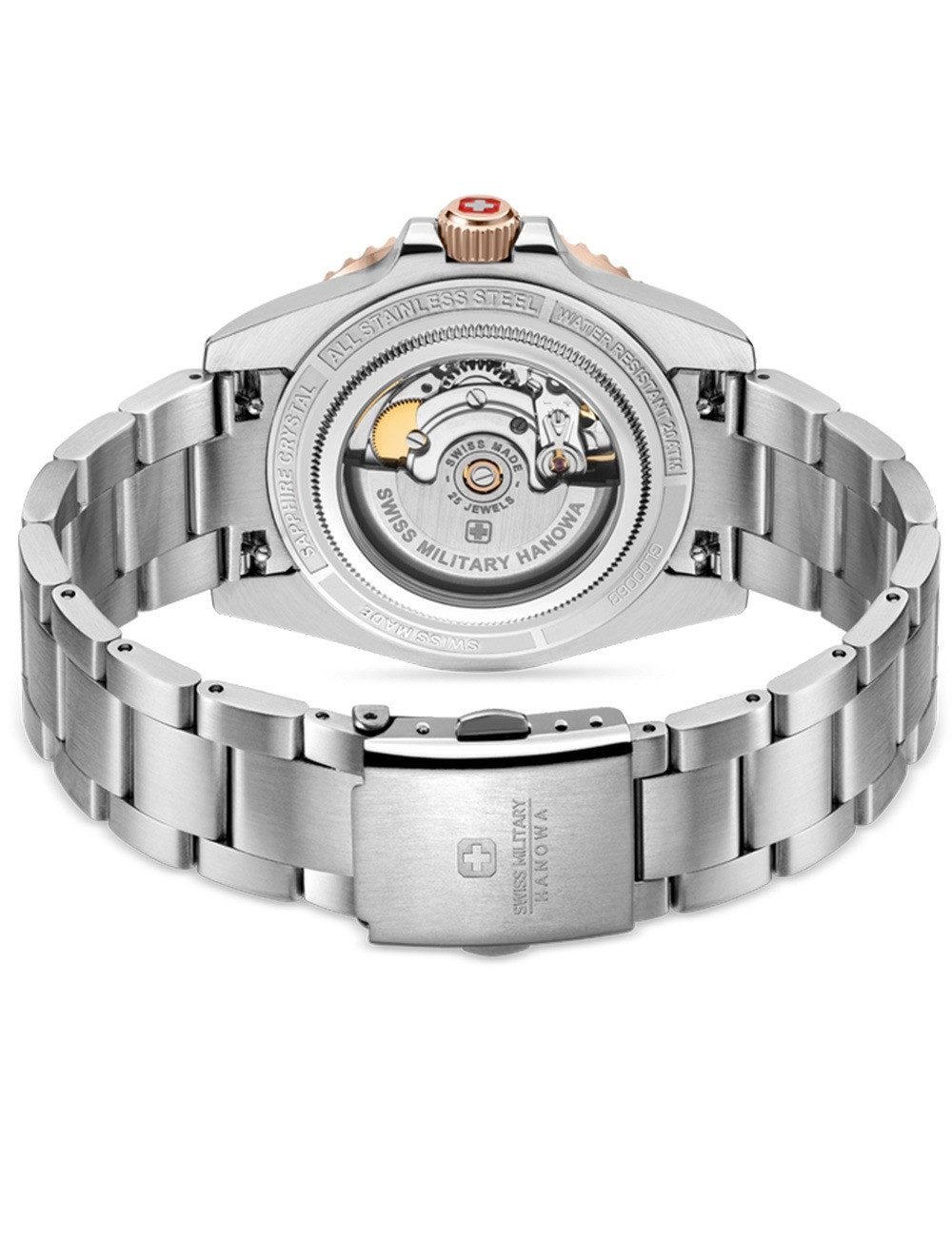 Swiss Military Hanowa Automatikuhr Swiss Military Hanowa SMWGL0006360 Herrenuhr Sealord Automatik 41mm 20 Swiss Military Hanowa SMWGL0006360 Herrenuhr Sealord Automatik 41mm 20ATM