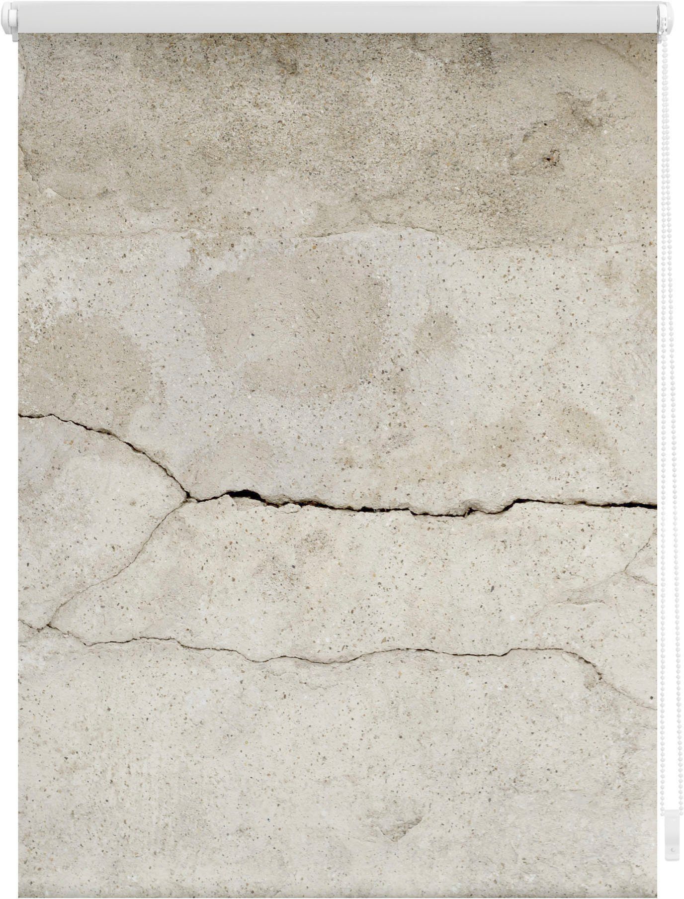 Seitenzugrollo Klemmfix Motiv Beton, LICHTBLICK ORIGINAL, günstig online kaufen