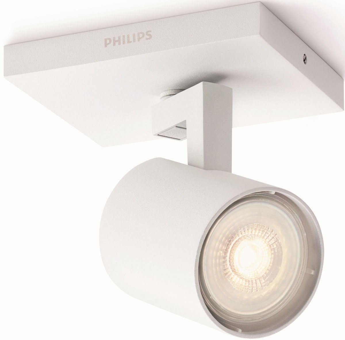 Philips Deckenspot Runner, LED wechselbar, 1flg. Weiß myLiving 230lm, Warmweiß, LED Spot