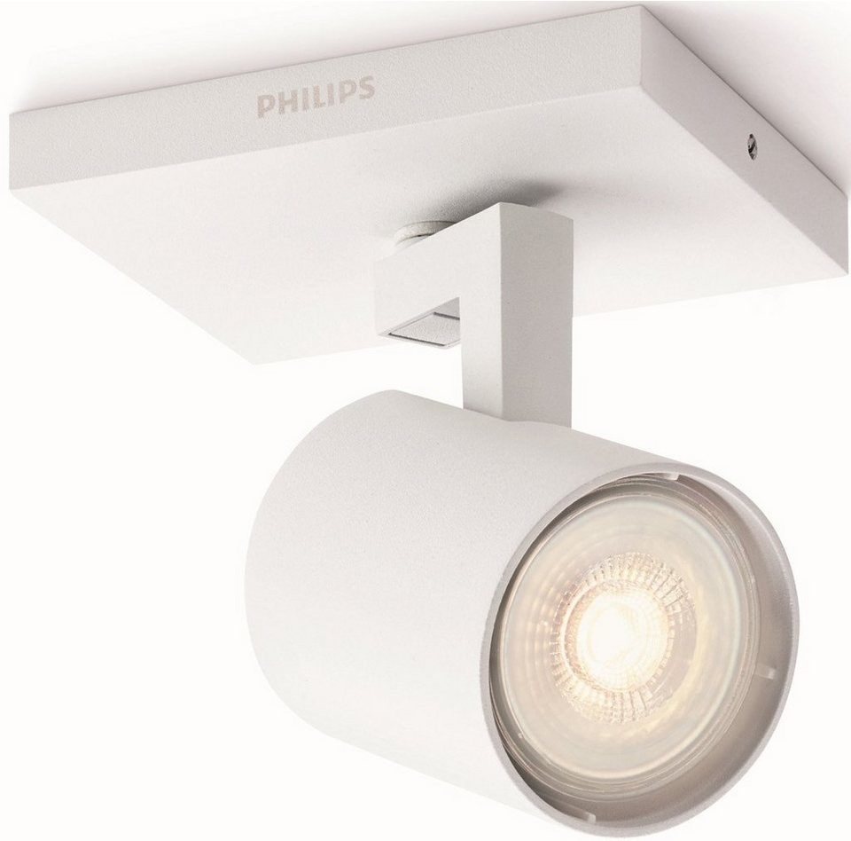 Philips Deckenspot Runner, LED wechselbar, Warmweiß, myLiving LED Spot 1flg.  230lm, Weiß, Deckenstrahler