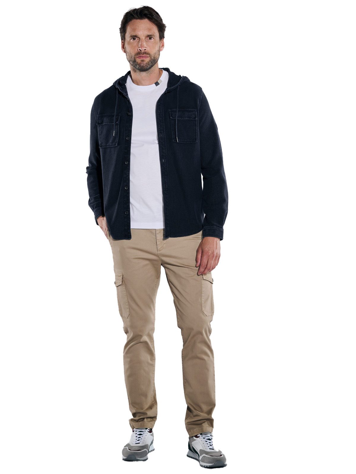 Engbers Sweatshirt Herren Sweatjacke mit Kapuze, Saphirblau
