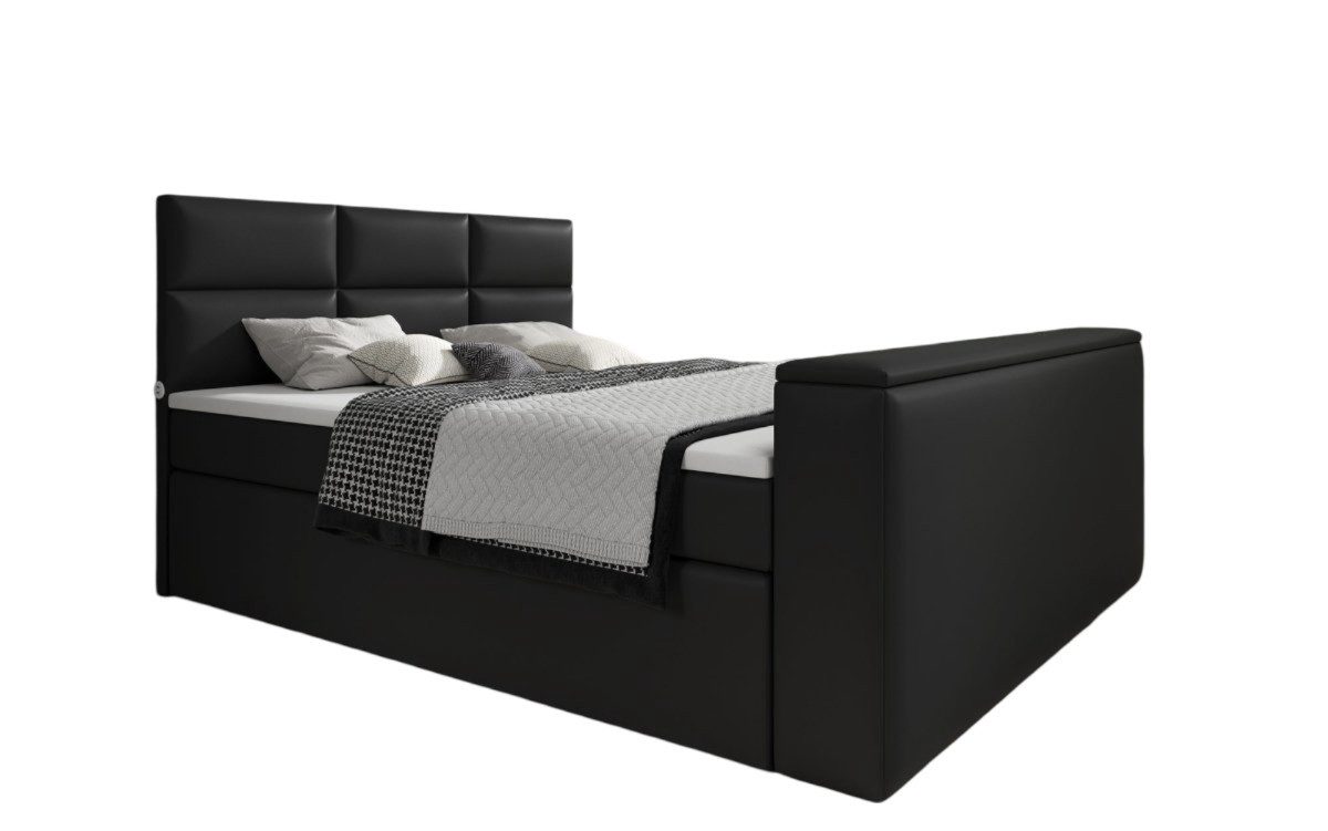 Luxusbetten24 Boxspringbett Carre, mit TV Lift, günstig online kaufen
