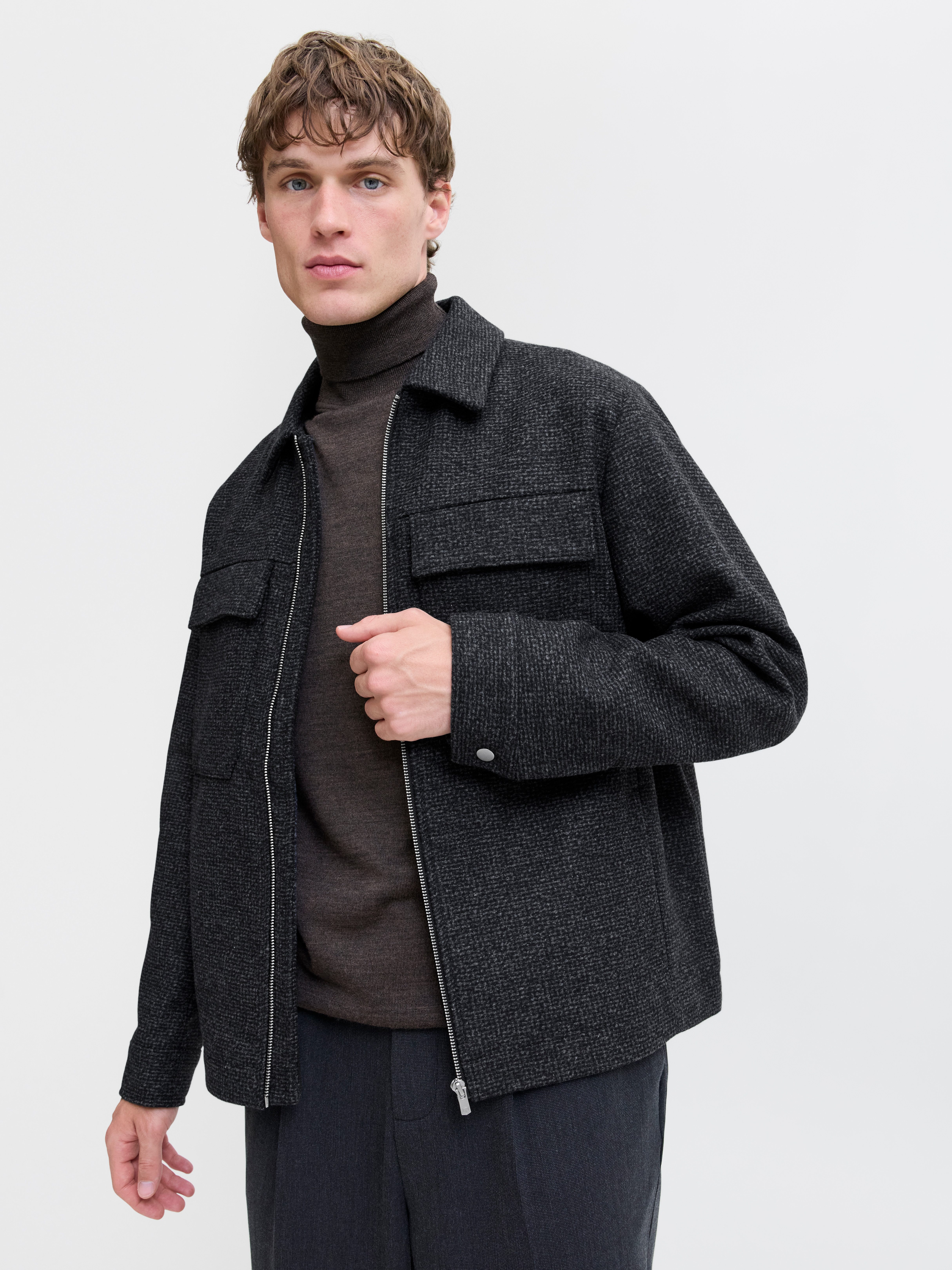 Jack & Jones Wolljacke JPRCCRUSSEL WOOL BLEND JACKET SN günstig online kaufen