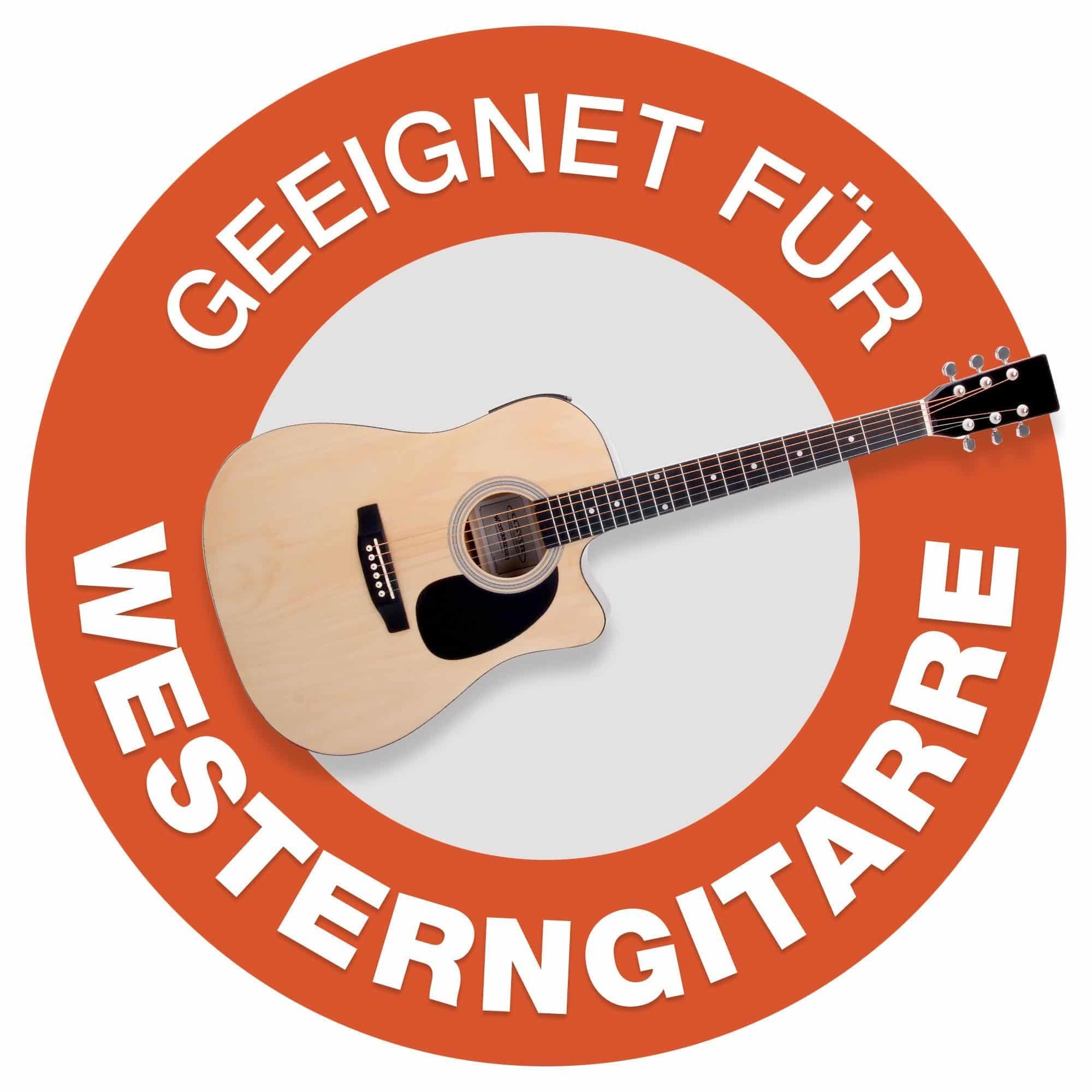 Westerngitarre), 4/4 gepolstert Westerngitarrentasche (Gigbag Rocktile mit Rucksackgarnitur Gitarrentasche für