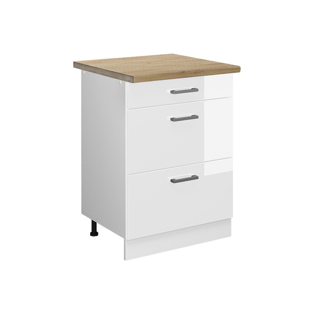 Vicco Unterschrank R-Line, Weiß Hochglanz/Weiß, 60 günstig online kaufen