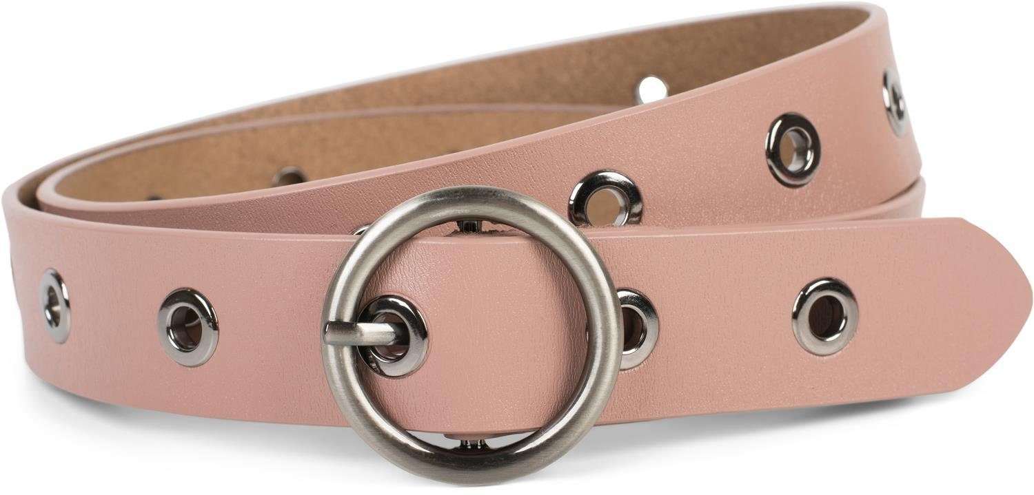 styleBREAKER Ledergürtel Leder Gürtel mit Lochnieten günstig online kaufen