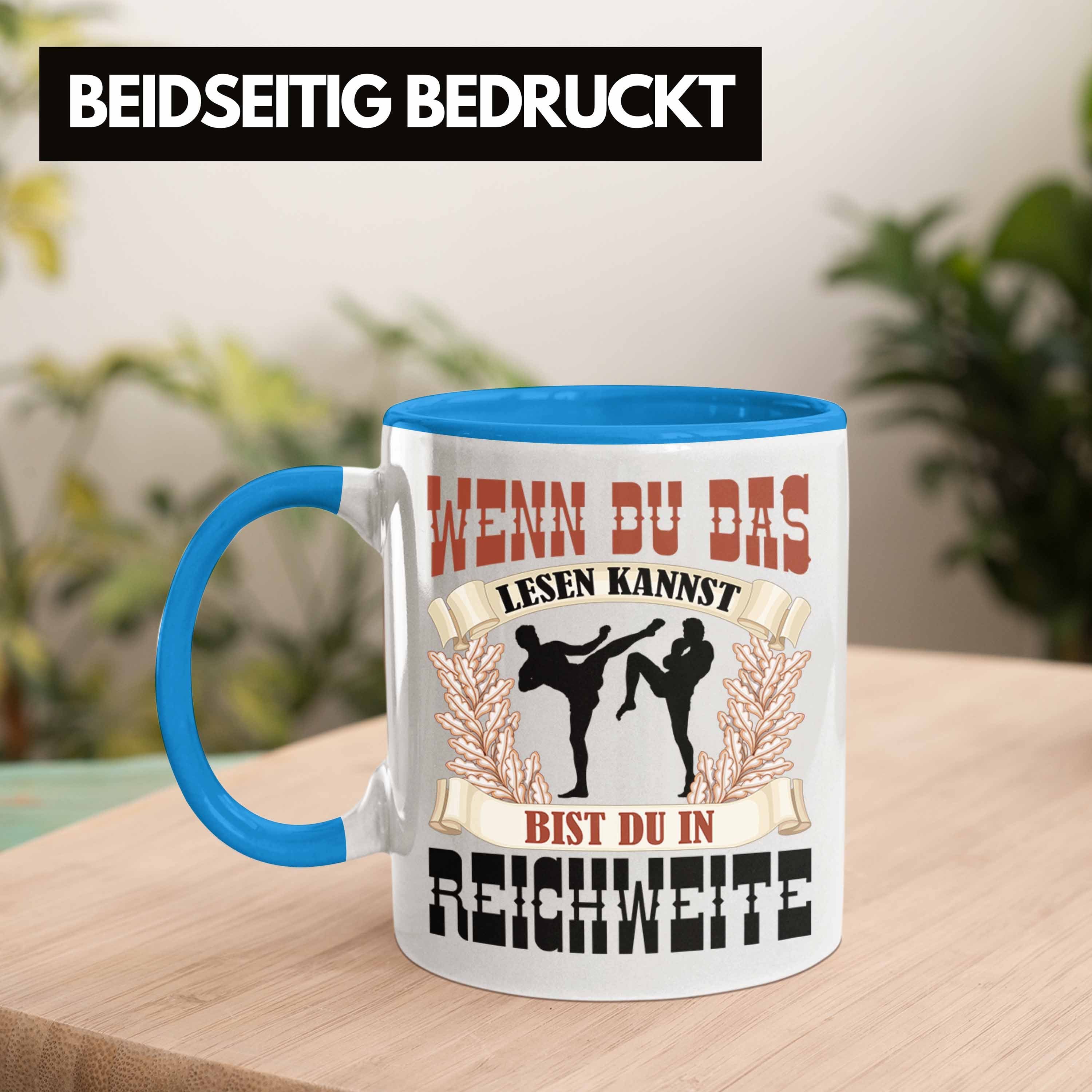 Kampfsport L Tasse Wenn Blau Du Geschenk für Trendation Kampfsportler Tasse Das Geschenkidee