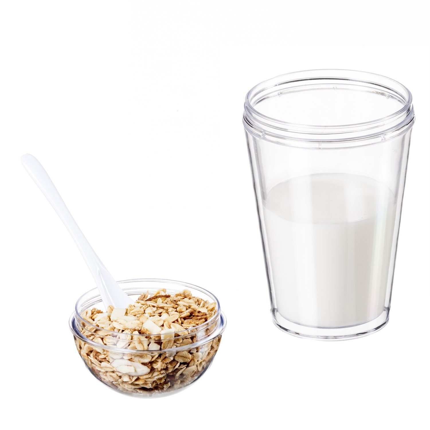 Goods+Gadgets Becher GOODS+GADGETS Müsli To Go Behälter - Doppelwandiger Joghurtbecher, Müslibecher Müslischale – Bild 5 von 5