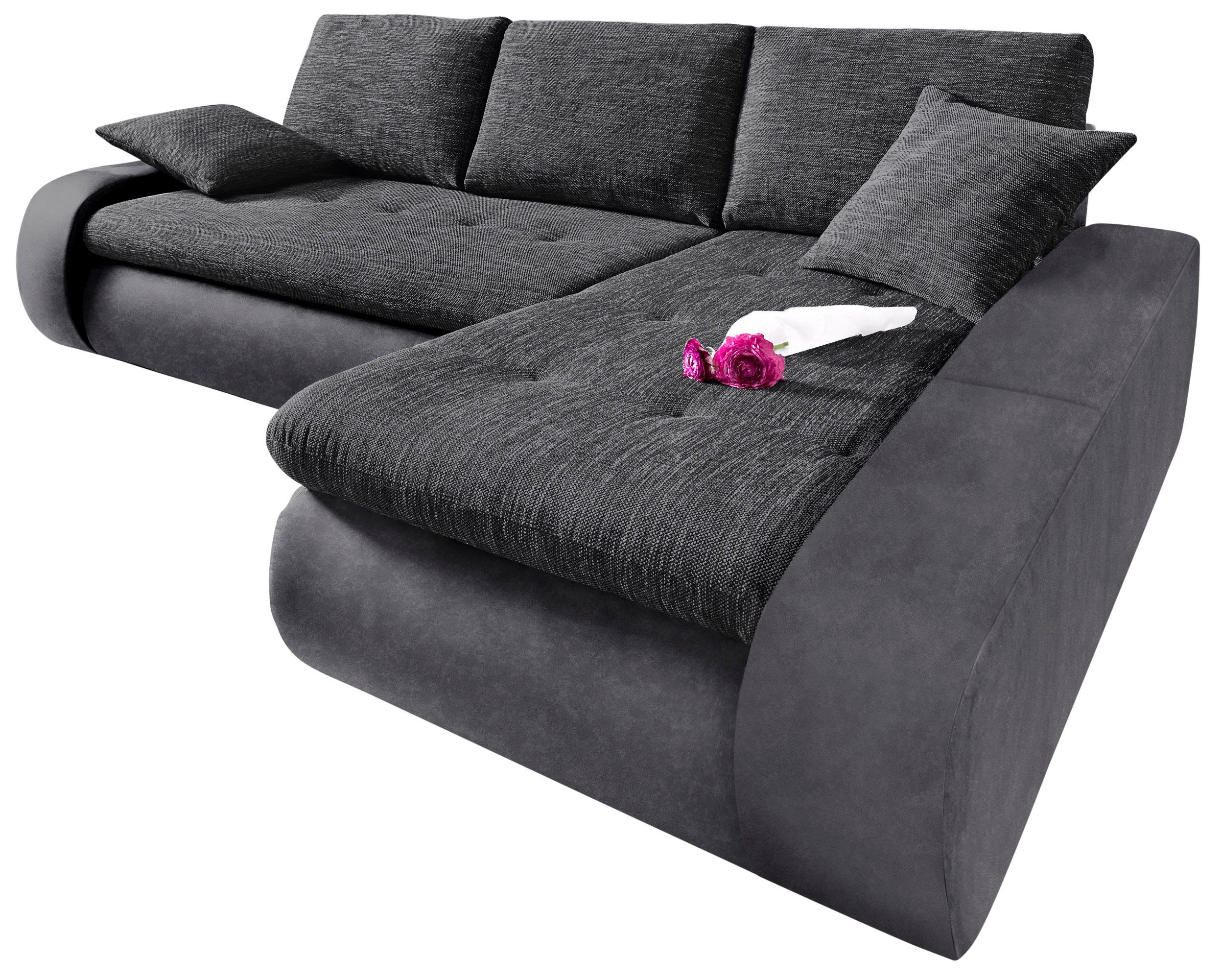 TRENDMANUFAKTUR Ecksofa "Indie, modern und bequem, Materialmix, OTTOs Choic günstig online kaufen