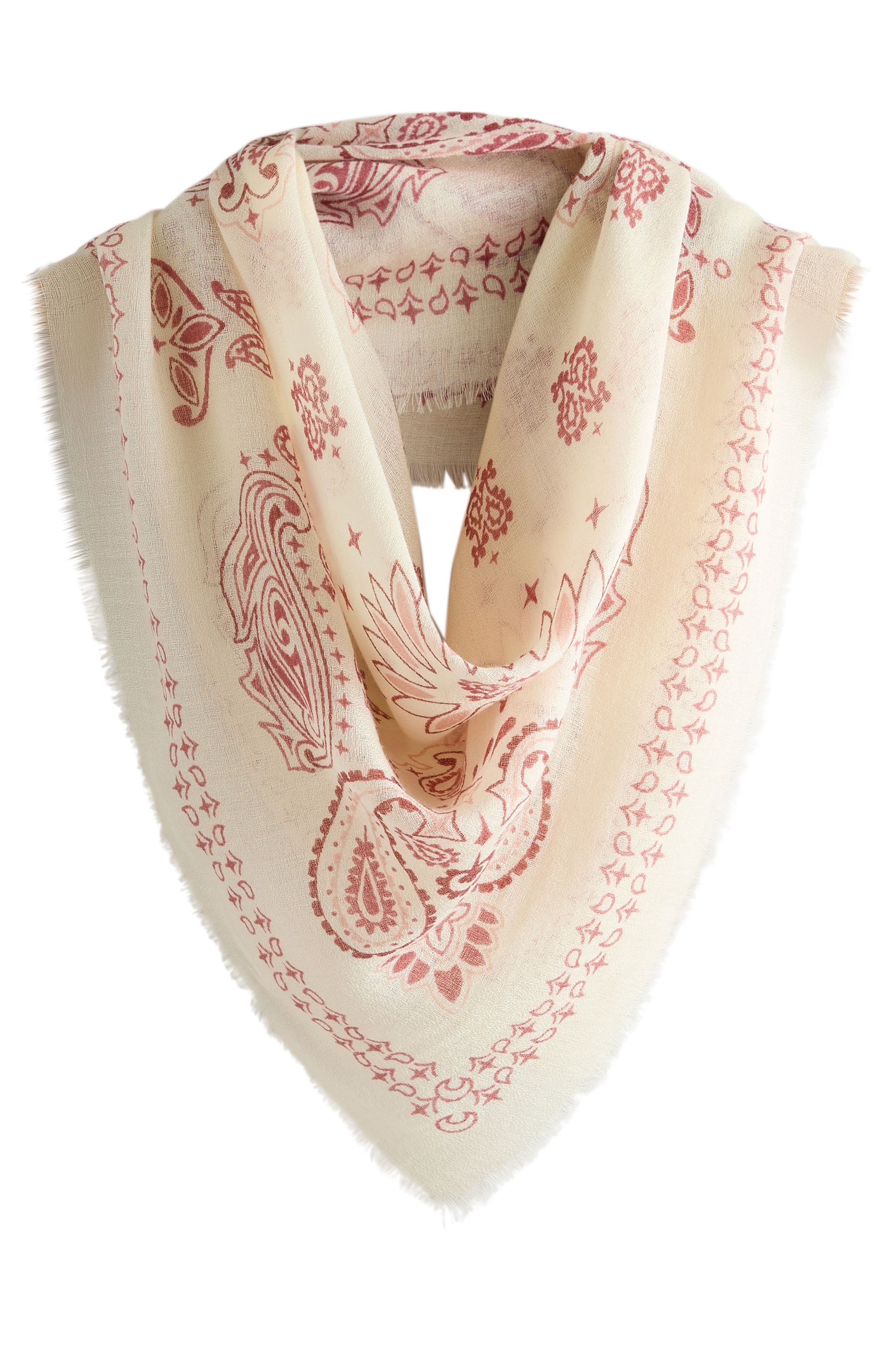 Next Schal Leichter, eckiger Schal mit Banana-Print, (1-St)