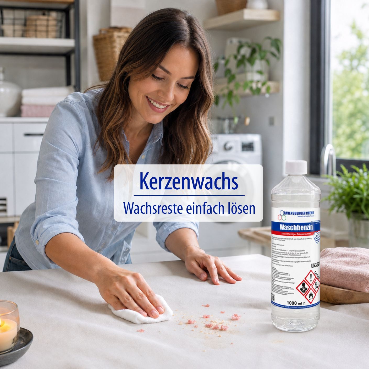 Ravensberger Chemie Waschbenzin 5L Reinigungsalkohol (5 Liter Kanister von Ravensberger Chemie - Waschbenzin 5L – Kraftvoller Reiniger für Fett, Öl & Klebereste)