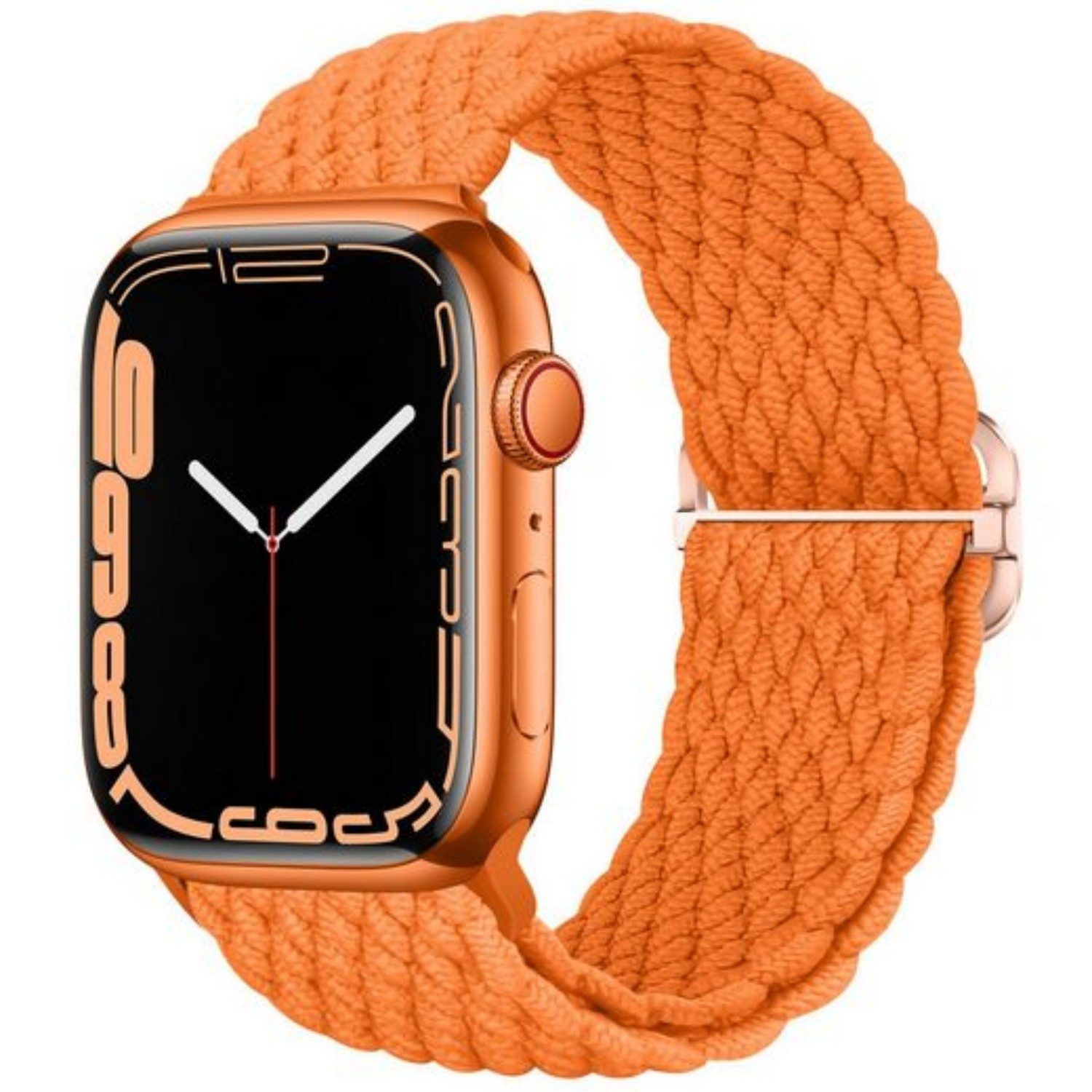 ibettertec Smartwatch-Armband Geflochtenes Armband Kompatibel mit Apple Watch für Damen Herren