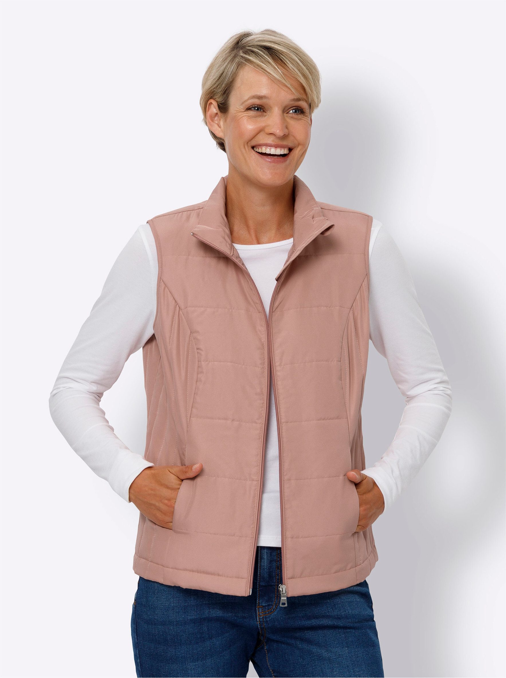 Sieh an! Jerseyweste Steppweste günstig online kaufen