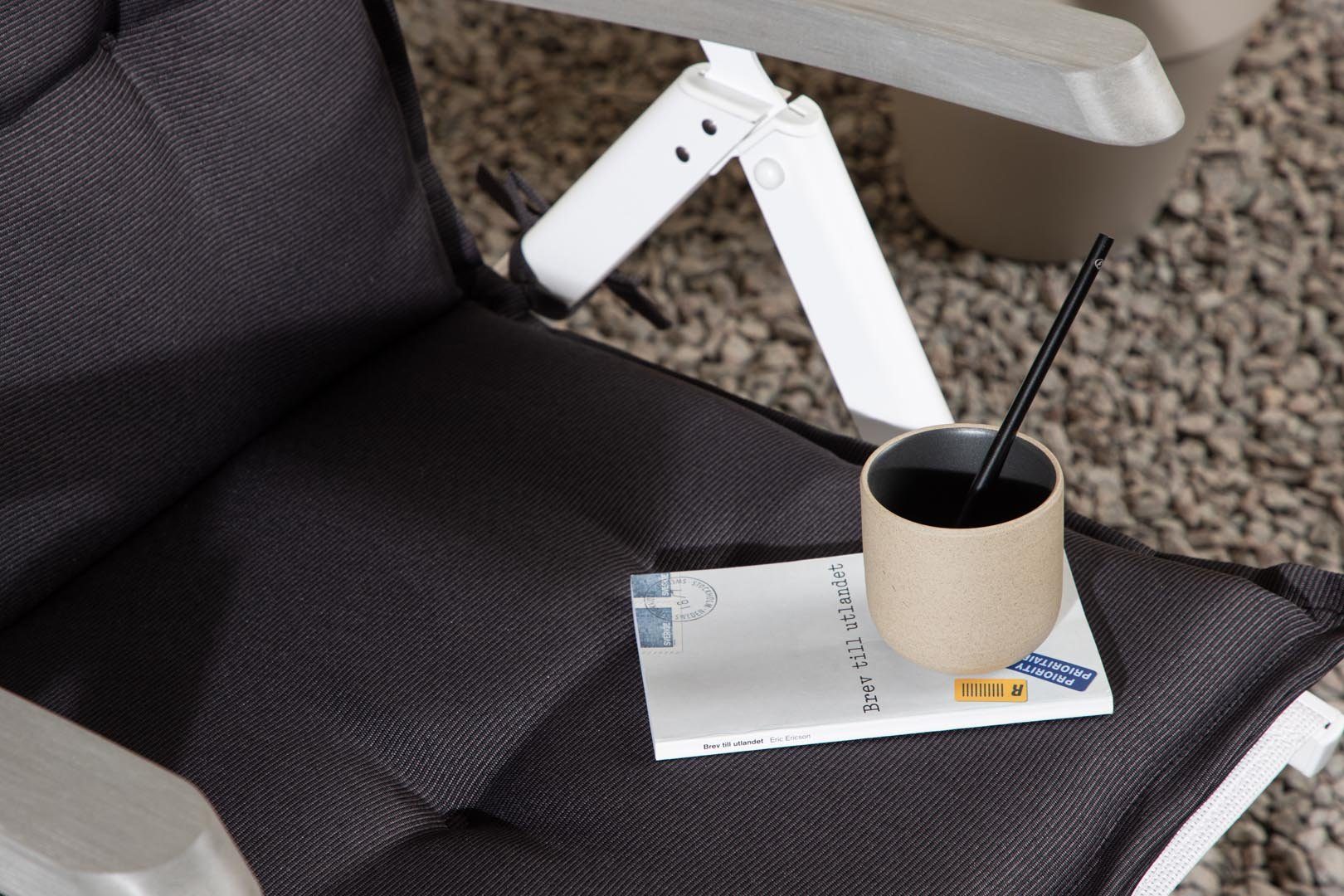 Venture Home Gartenlounge-Sessel Cus Gartenkissen für 5 Pos. einstellbar dunkel gra