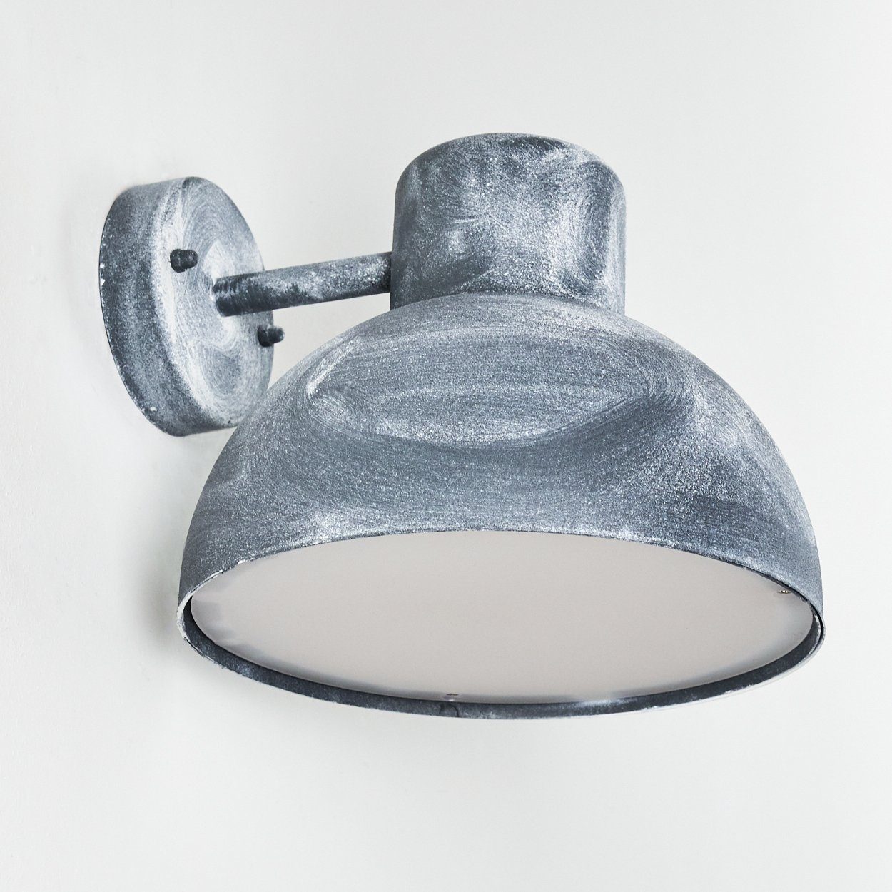 Metall/Kunststoff aus in hofstein Blau/Weiß, E27, Leuchtmittel, ohne »Ronchi« Außen-Wandleuchte Außenwandlampe Wandlampe Lichteffekt Außenmit