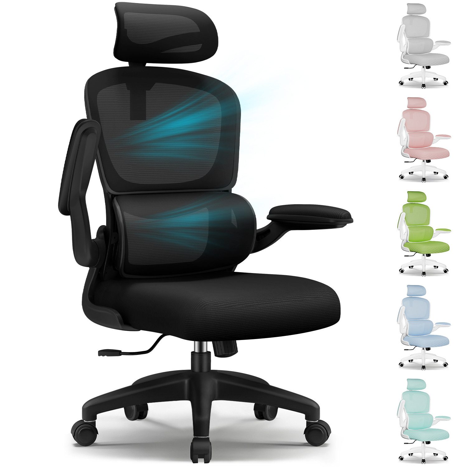 Homimaster Bürostuhl Bürostuhl, Schreibtischstuhl Ergonomisch mit günstig online kaufen