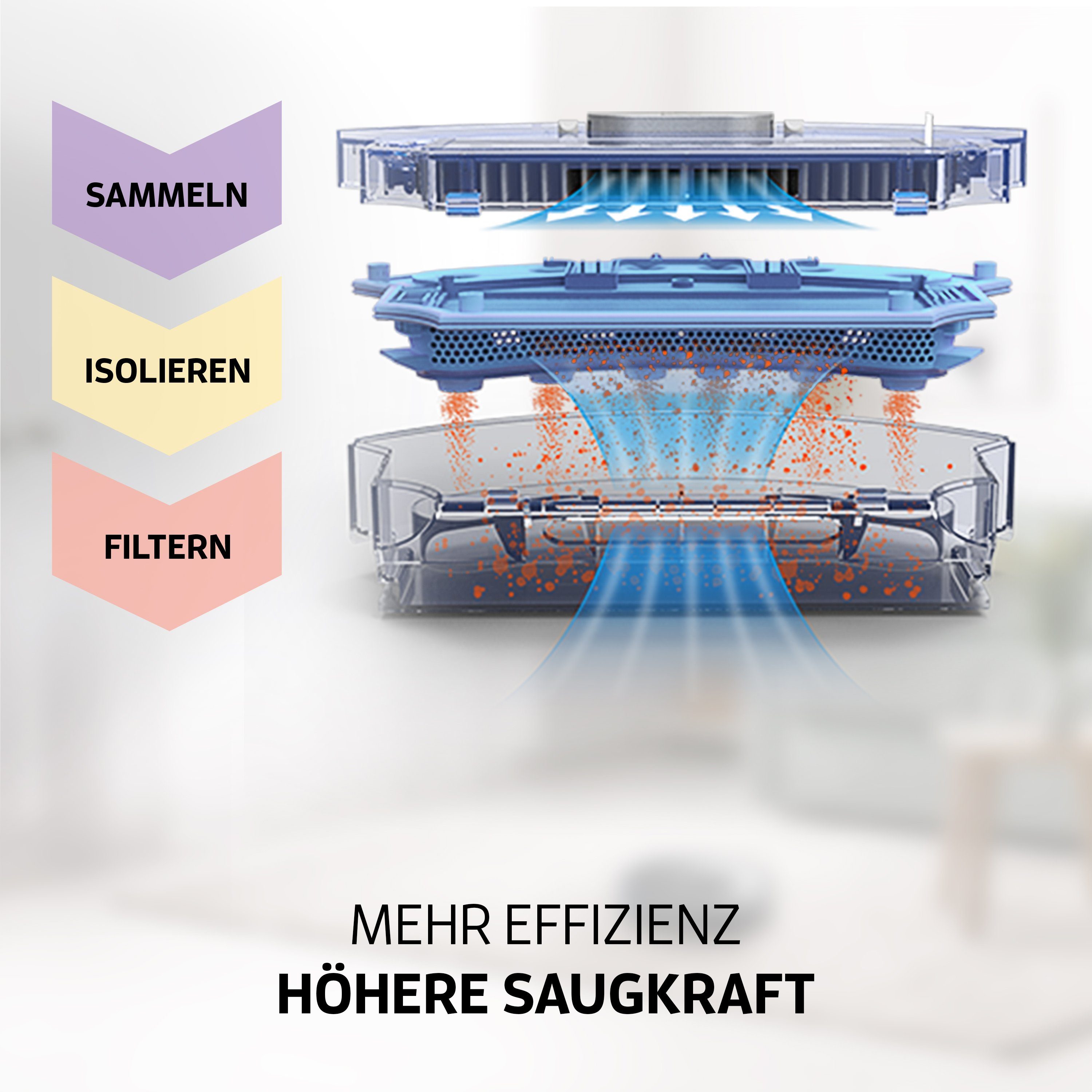 A10, Staubtank 450 22 W, Saugroboter, Allergiker, leise Multi-Mapping, Nass-Trocken-Saugroboter Tierhaar, Wischfunktion, Cellular ml, ZACO