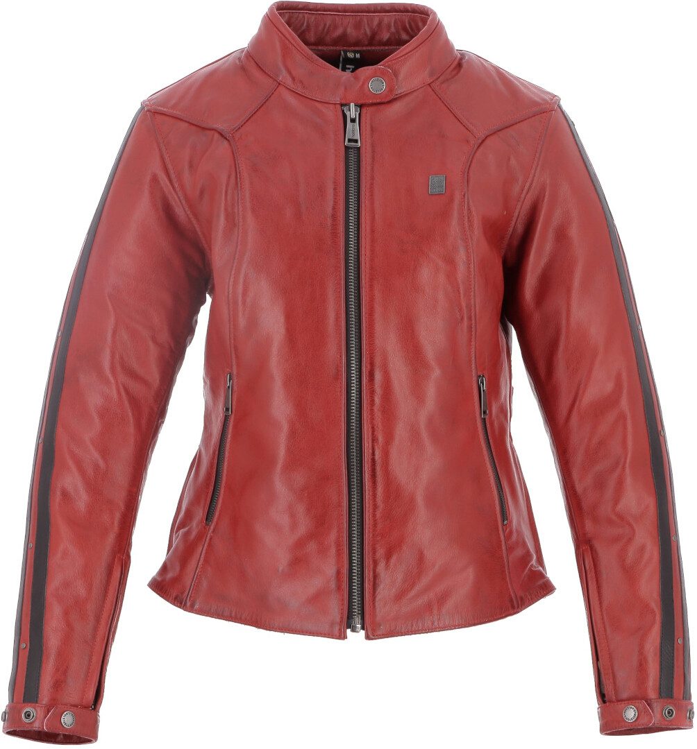 Helstons Motorradjacke Victoria Damen Motorrad Lederjacke Rückenprotektor enthalten