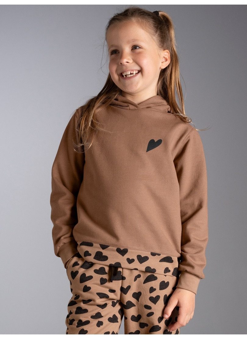 Trigema Kapuzensweatshirt TRIGEMA Hoodie mit Herz Akzenten
