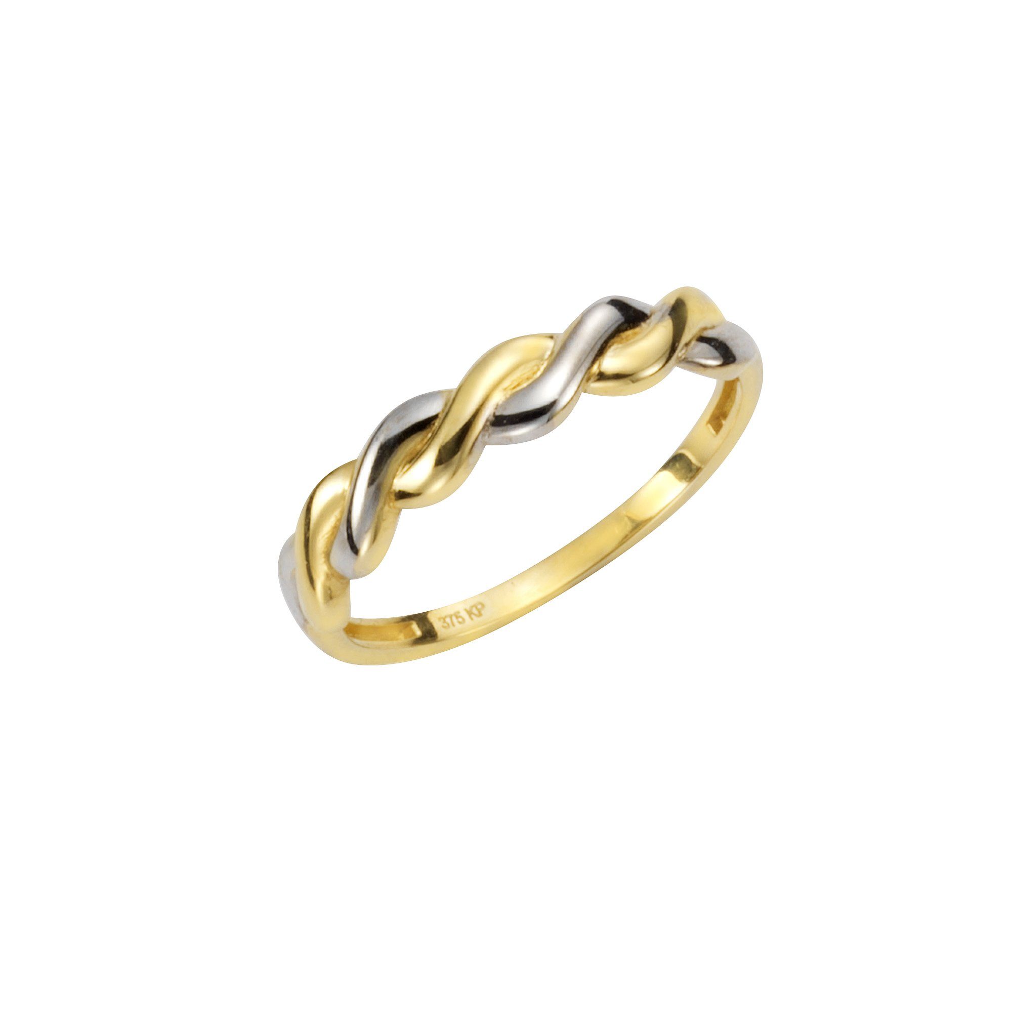 Fascination by Ellen K. Fingerring 375 Gelbgold zweifarbig geschwungen günstig online kaufen
