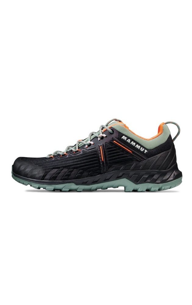 Mammut Alnasca Knit III Low (Zustieg, atmungsaktiv) schwarz/jadegrün Herren günstig online kaufen