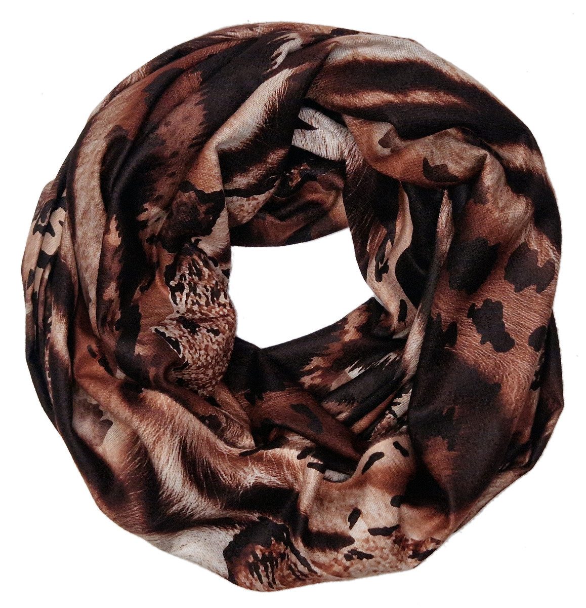 dy_mode Loop Damen Loopschal mit Animal-Print Rundschal Schlauchschal, Anim günstig online kaufen