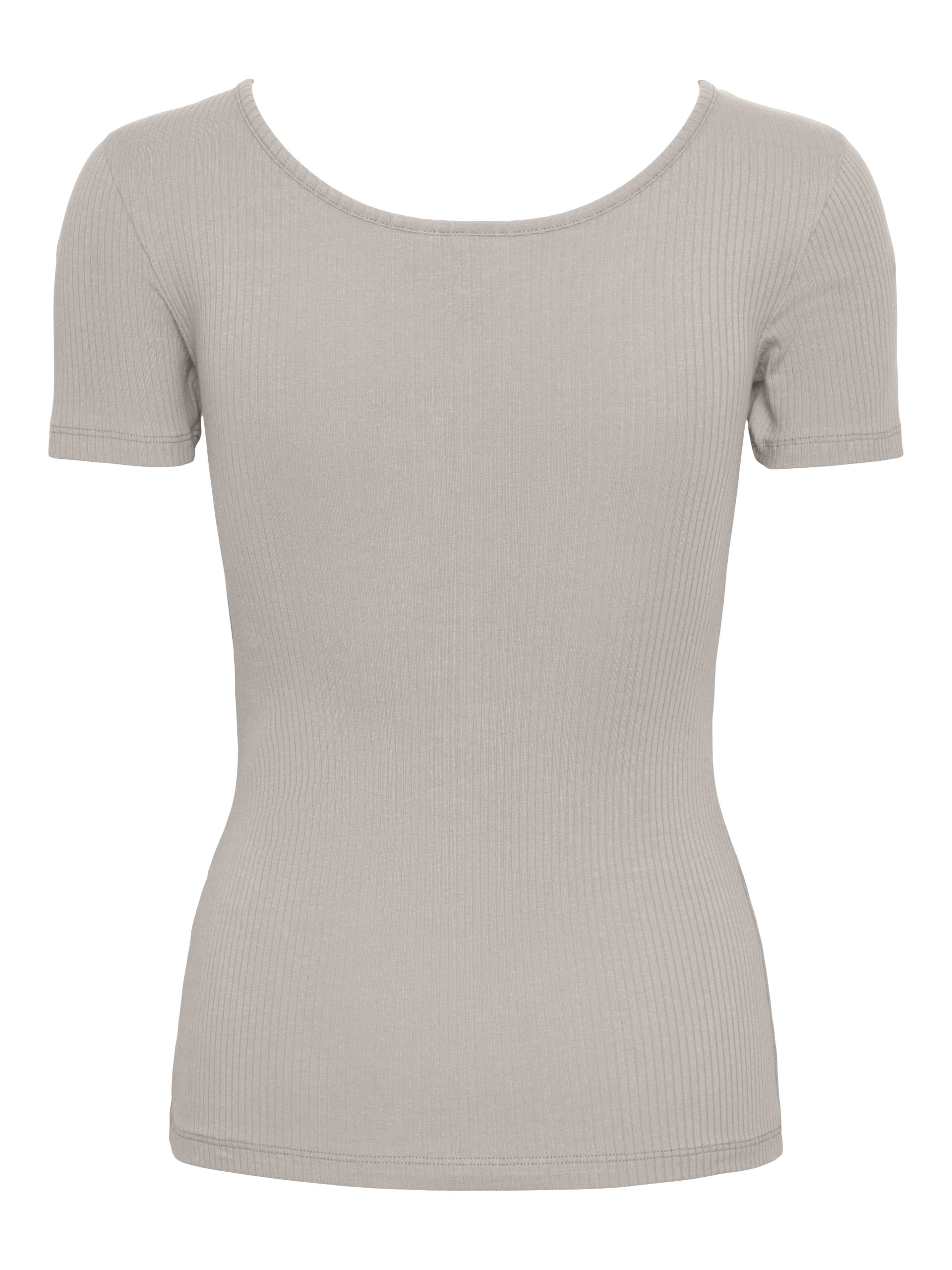 pieces Kurzarmshirt PCKITTE SS TOP NOOS BC Baumwollmischung, slim fit – Bild 3 von 4