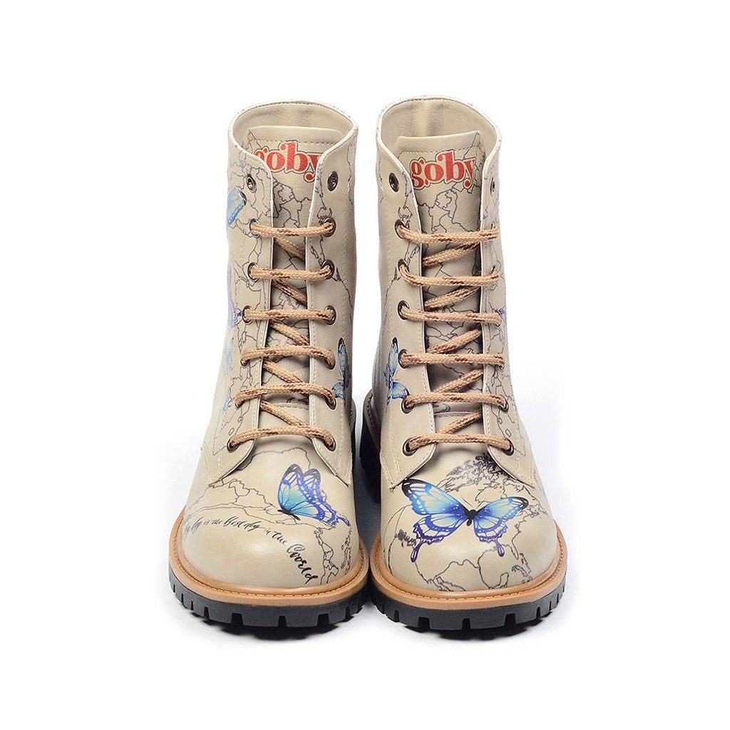 LaMarta Damenstiefel Vegan, Schmetterling, Schnürboots, stiefeletten günstig online kaufen