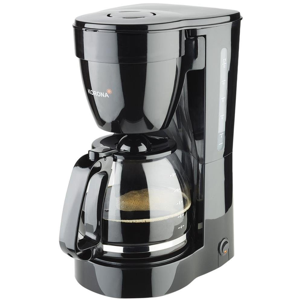 KORONA Filterkaffeemaschine 10115, 1.5l Kaffeekanne, Permanentfilter 1×4, mit Glaskanne, Papierfilter 1×4, Kaffeeautomat, Kaffeemaschine