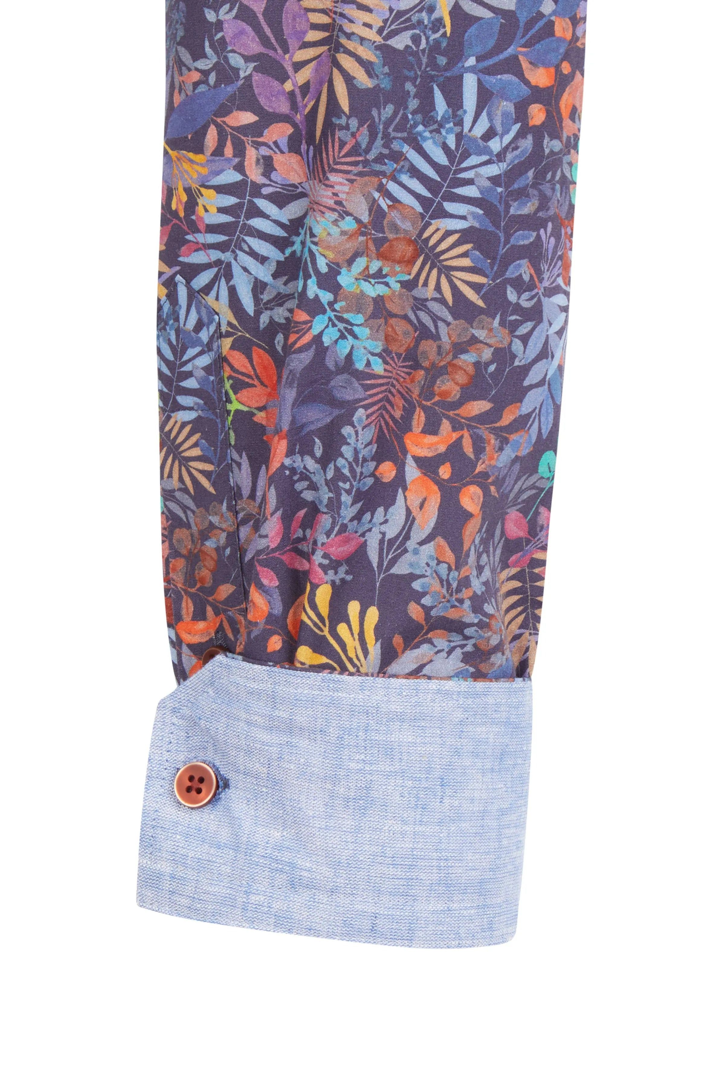 Haupt Langarmhemd Haupt Pflanzen Motive Langarm Baumwoll-Herrenhemd navy pr günstig online kaufen