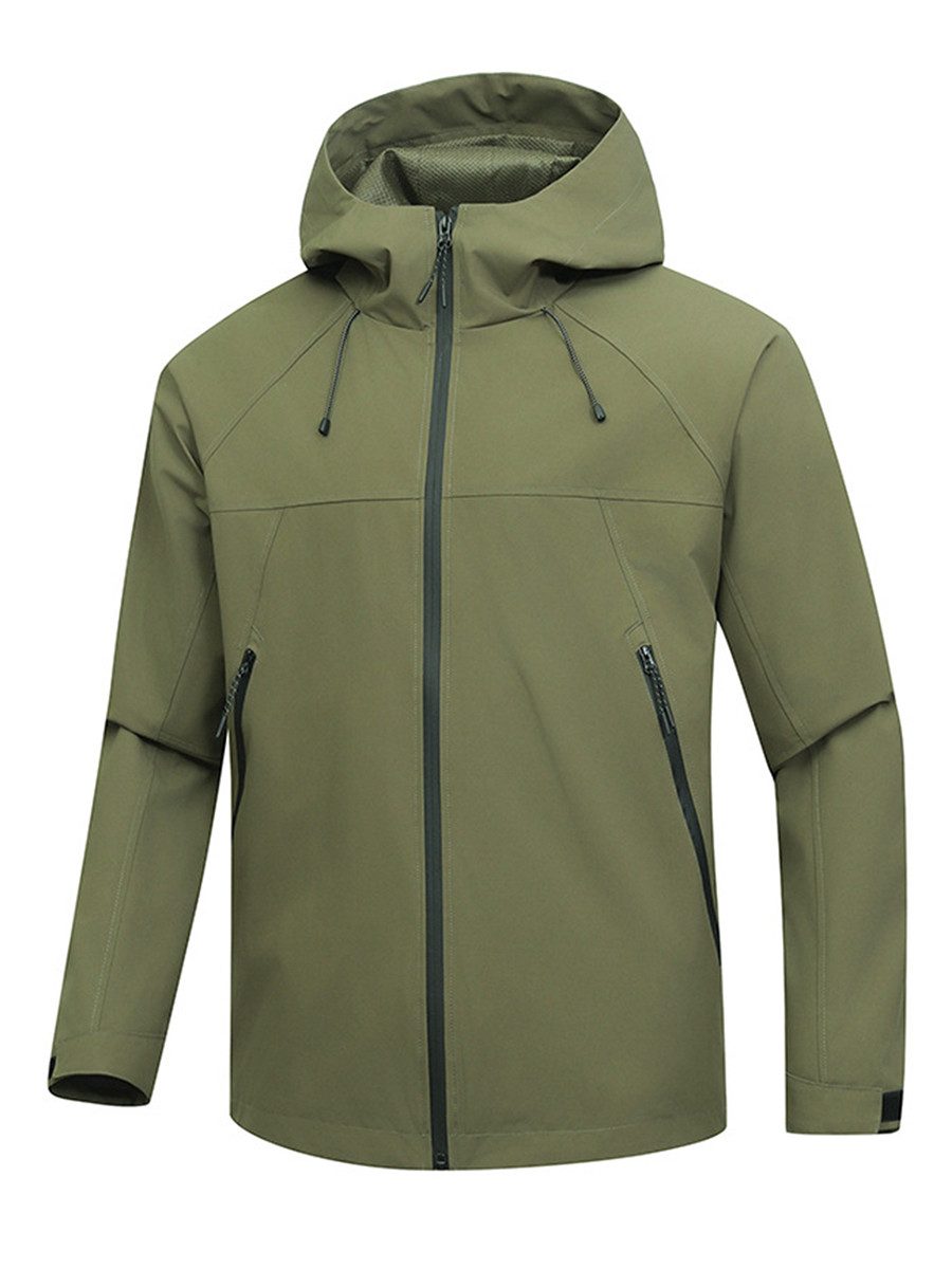 YOUTHUP Funktionsjacke Herren Outdoorjacke Übergangsjacke winddicht