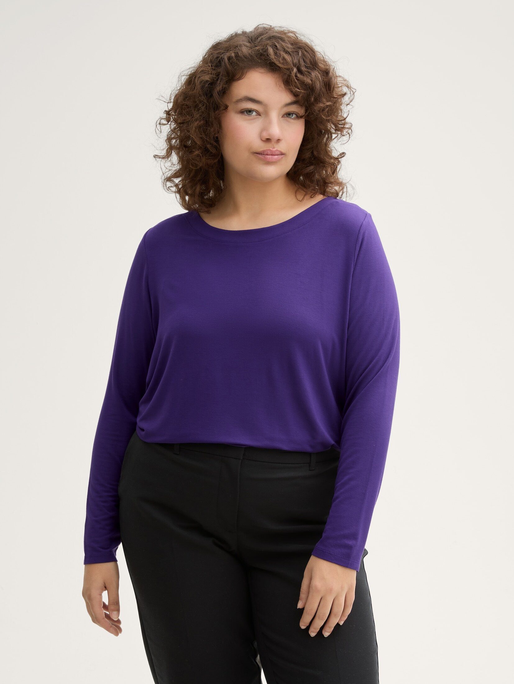 Langarmshirt Plus Size - Langarmshirt mit Modal