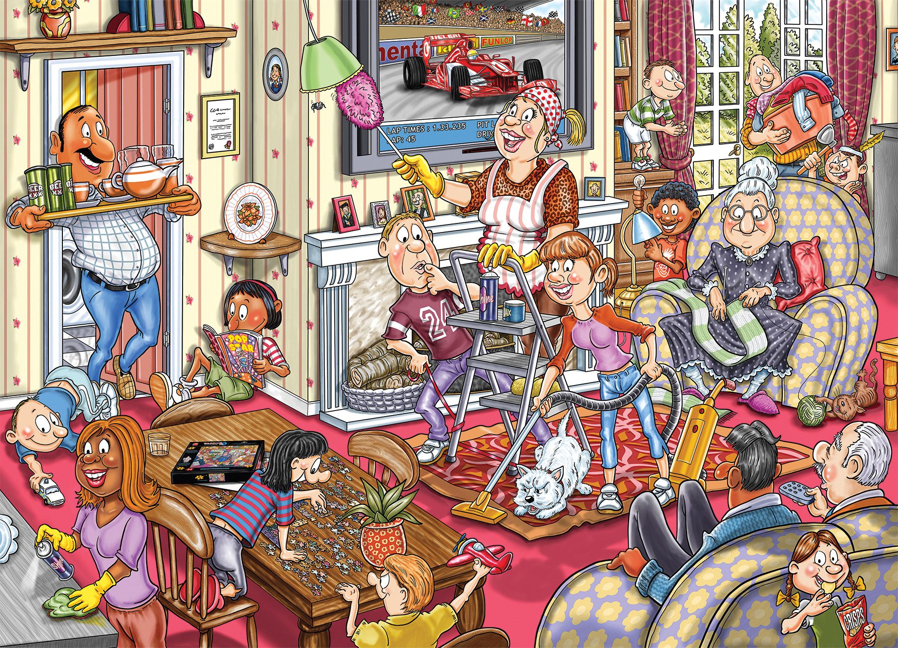 Jumbo Spiele Puzzle Wasgij Mystery Retro 10, Endlich Frühling!, 1000 Teile günstig online kaufen