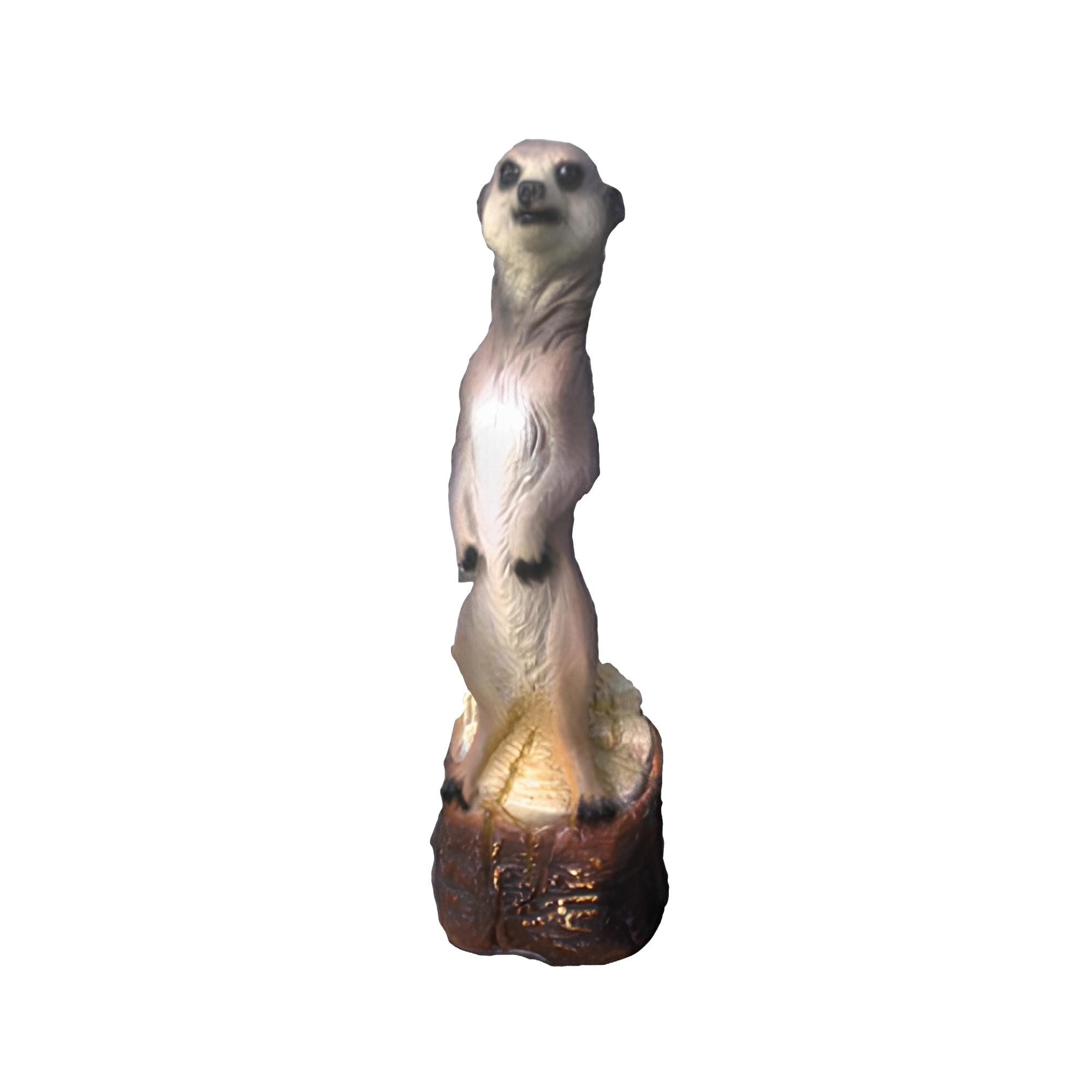 Gartenfigur Neue Erdmännchen-Statue aus Plastik für die Gartendeko, 45 cm groß