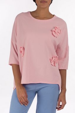 La Strada Sweatshirt mit 3D-Blumen