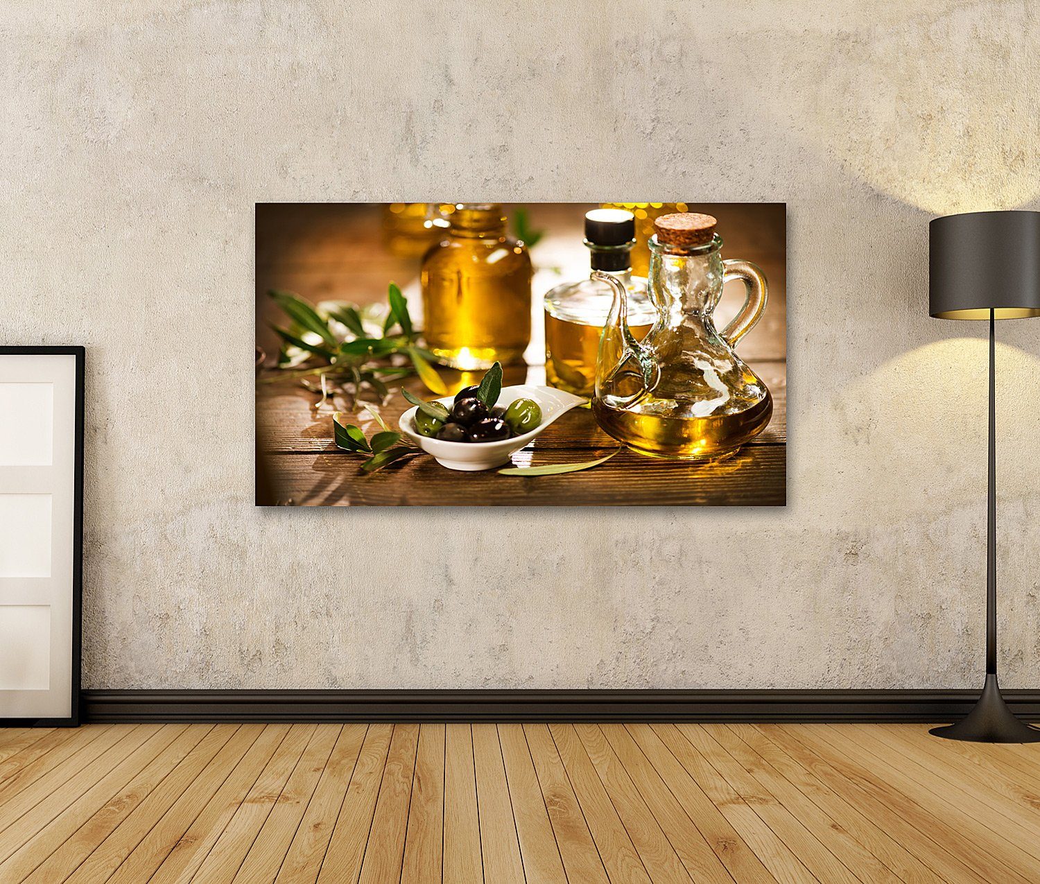 islandburner Leinwandbild Bild auf Leinwand Olivenöl günstig online kaufen