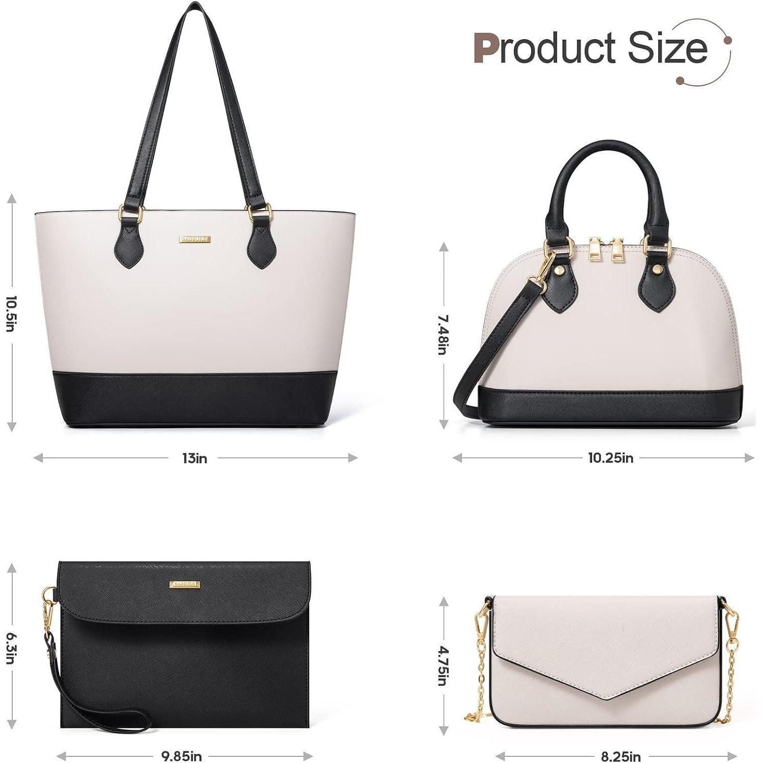 LuxusKollektion Handtasche Damen Handtaschen Set 4-teilig Büro Schule Reise günstig online kaufen