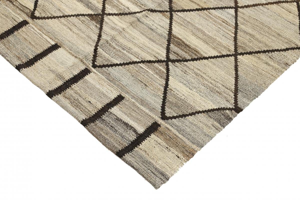 Orientteppich Kelim Handgewebter Höhe: Moderner Orientteppich, Design 3 Berber Trading, Nain 204x296 mm rechteckig